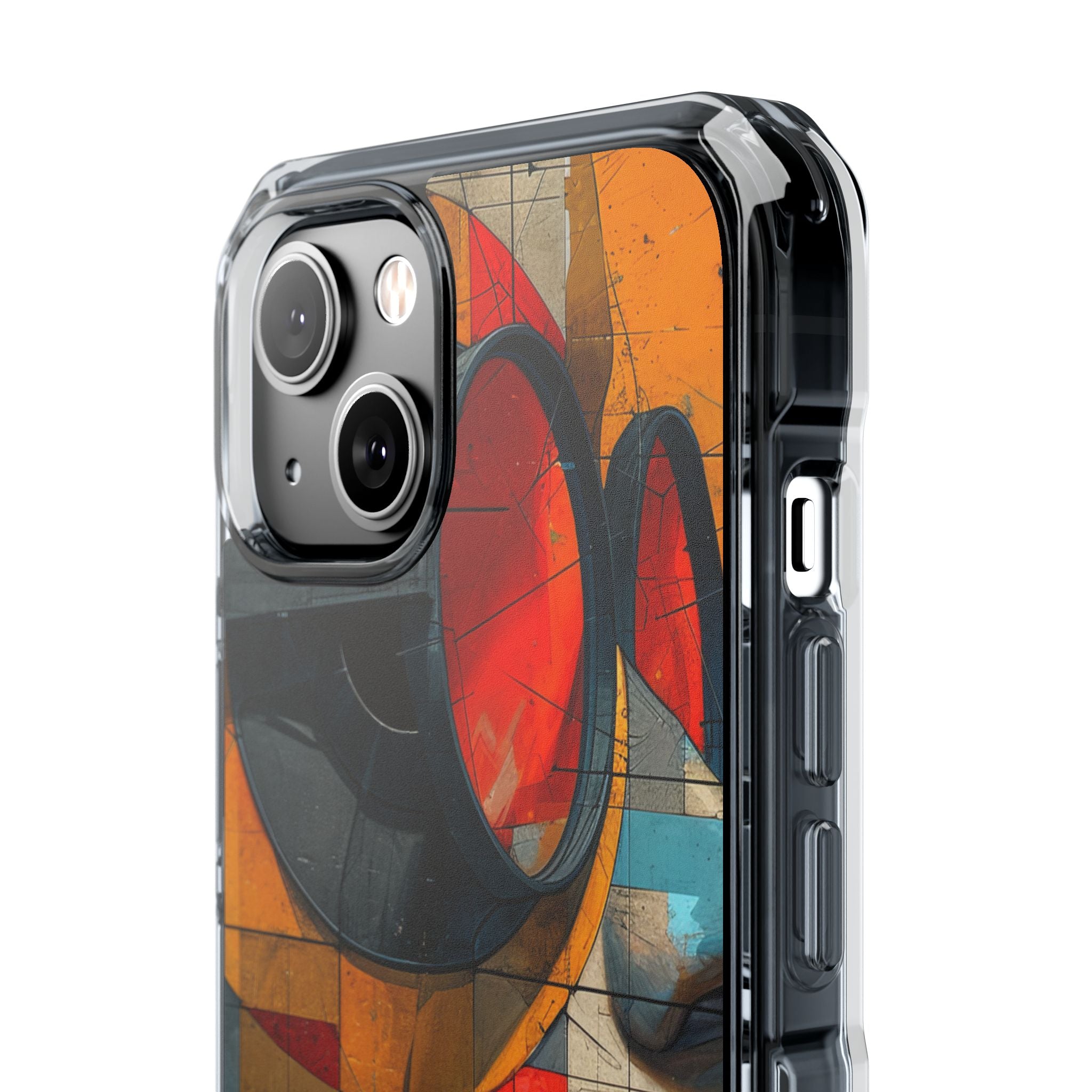 Futuristische Cubistische Visies iPhone 14 - Impact Clear+