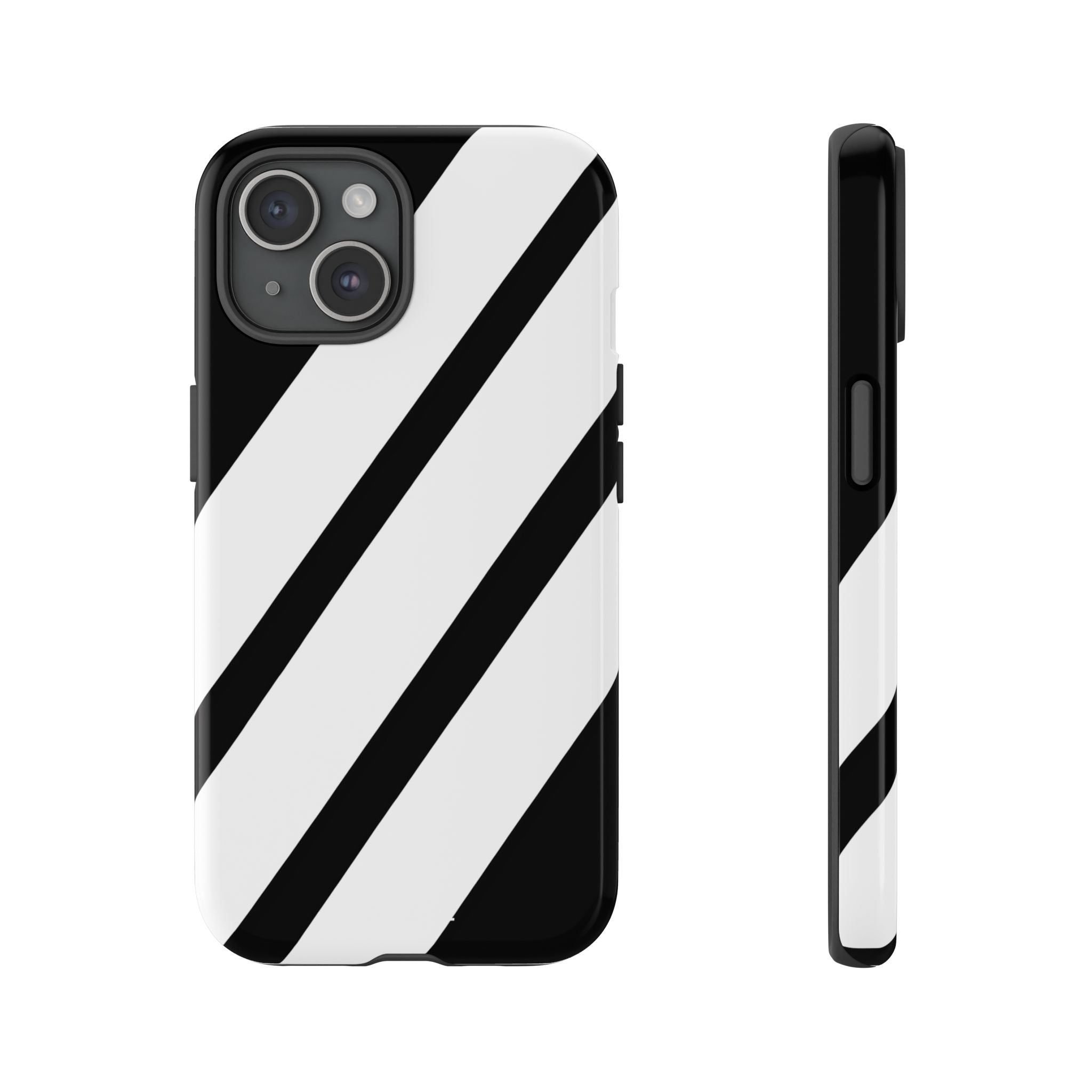 Monochrome Diagonal Symmetry - iPhone Case