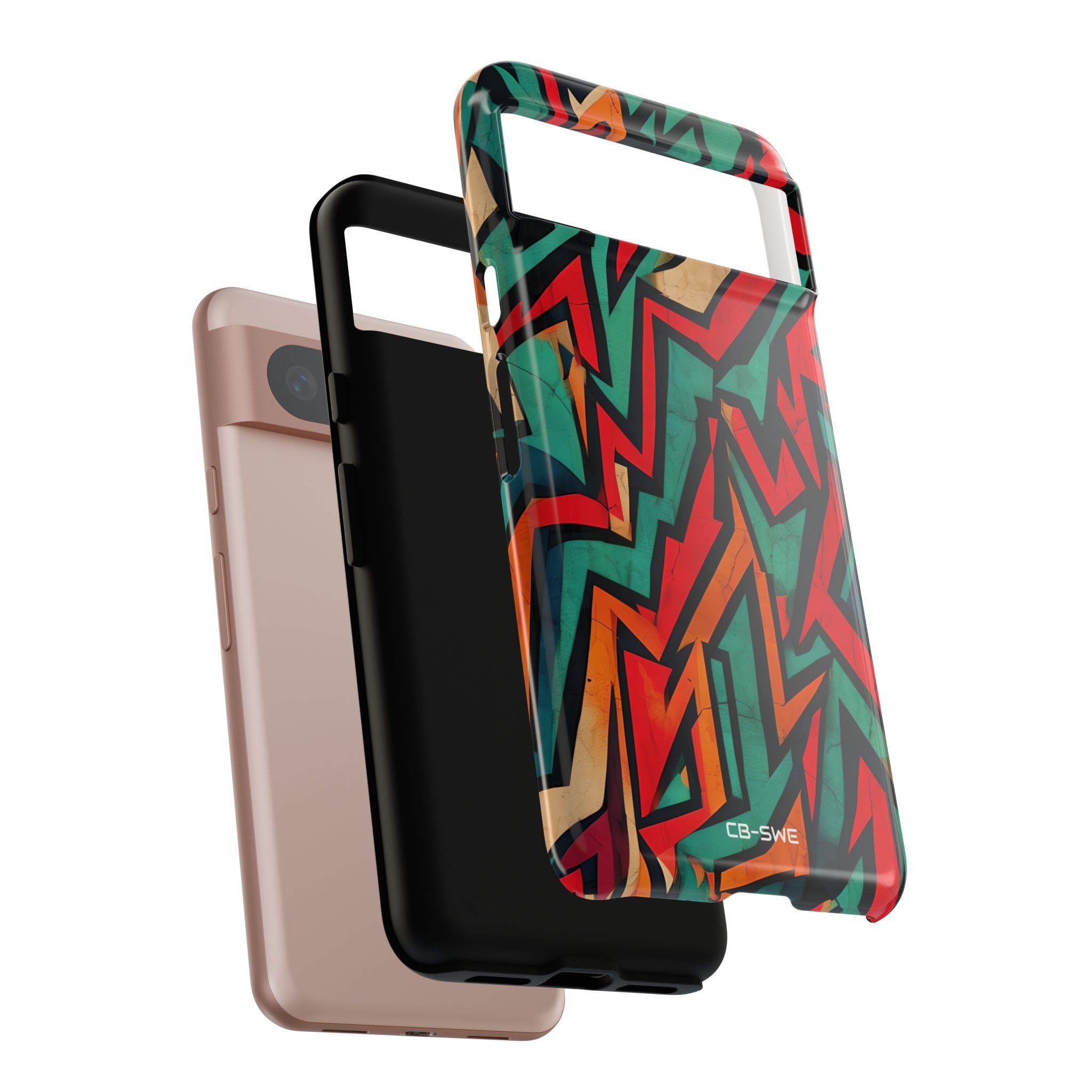 Vivid Geometry Dance - Google Pixel Case