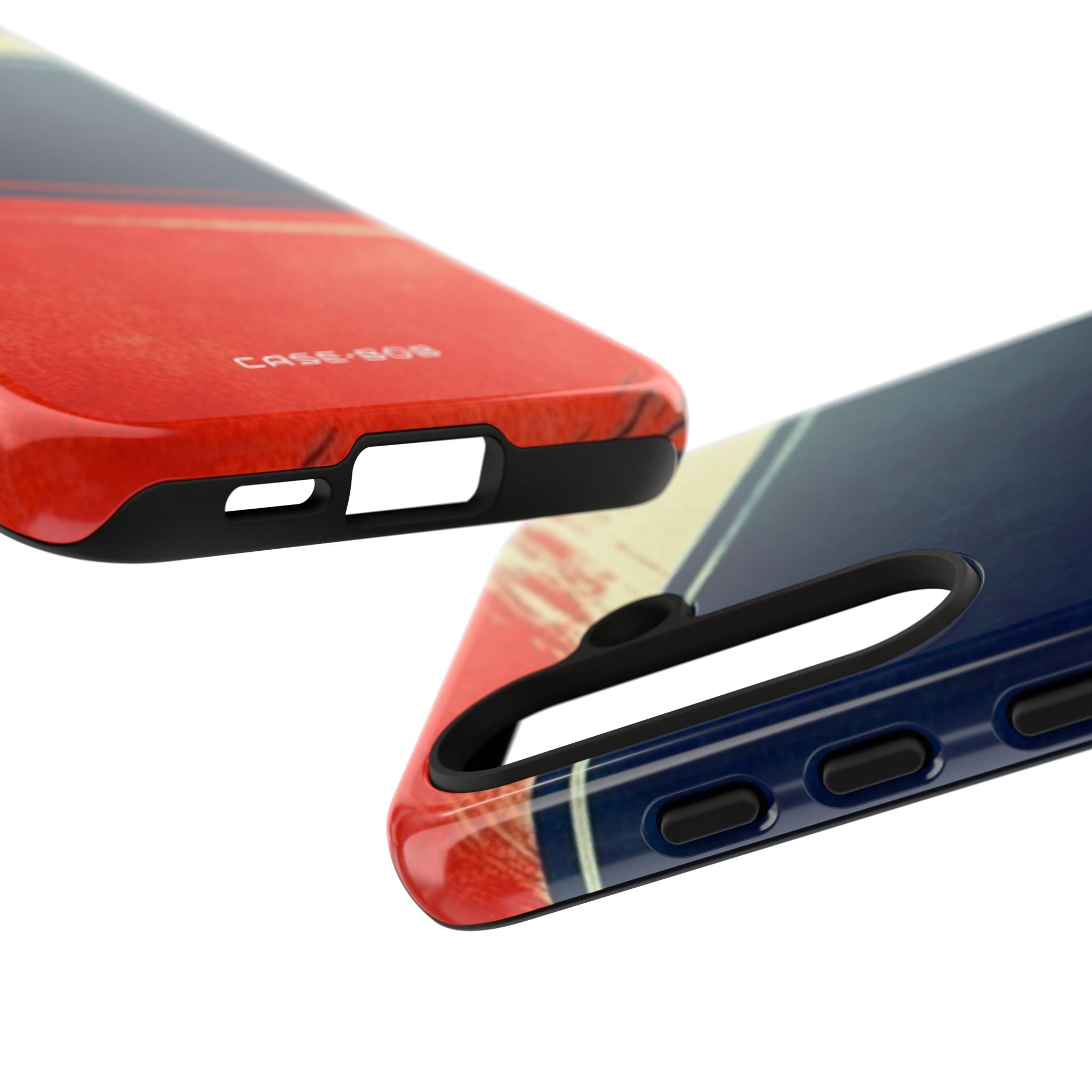 Blue Diagonal Motion Samsung S24 Case - Tough