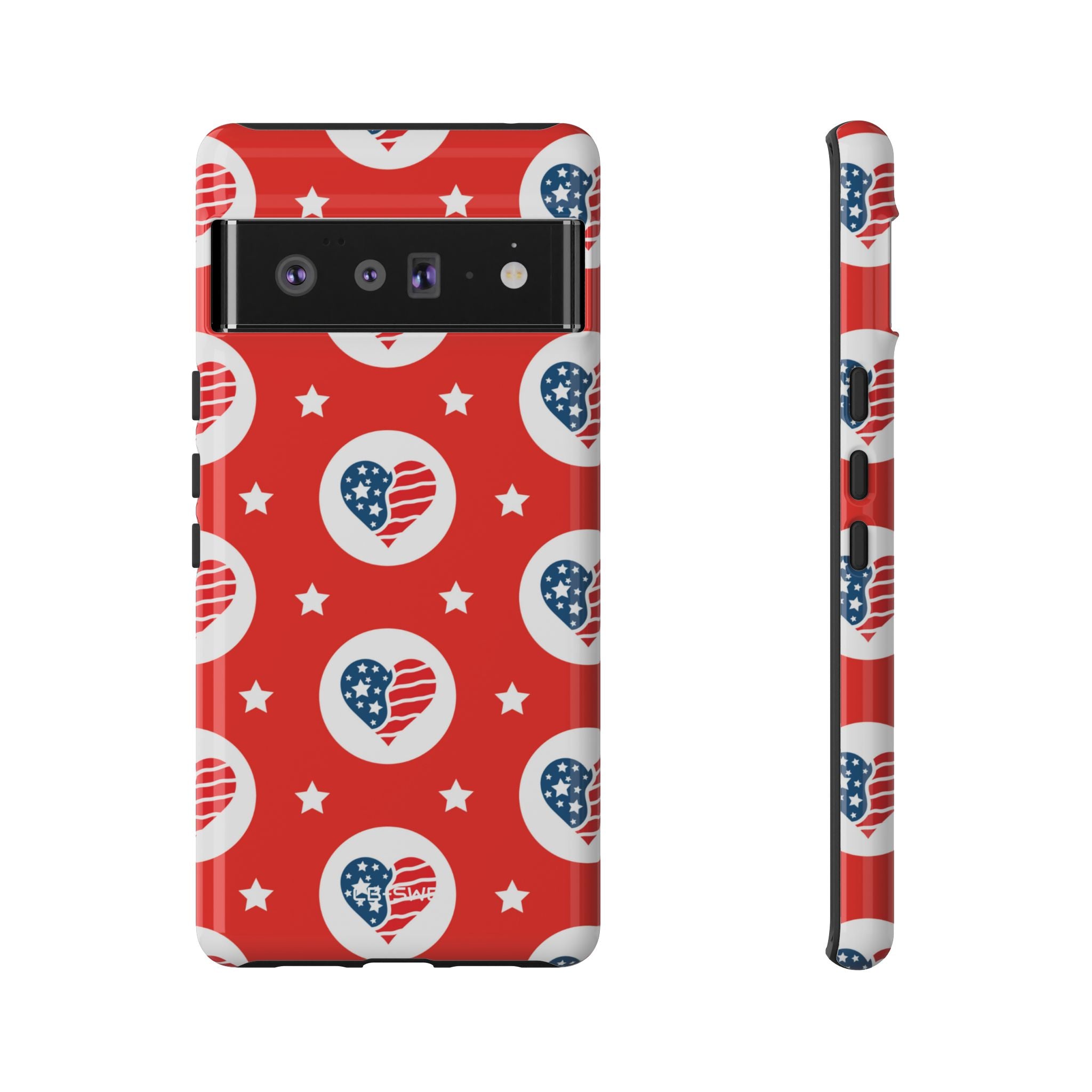 Hearts Celebrate Freedom - Google Pixel Case