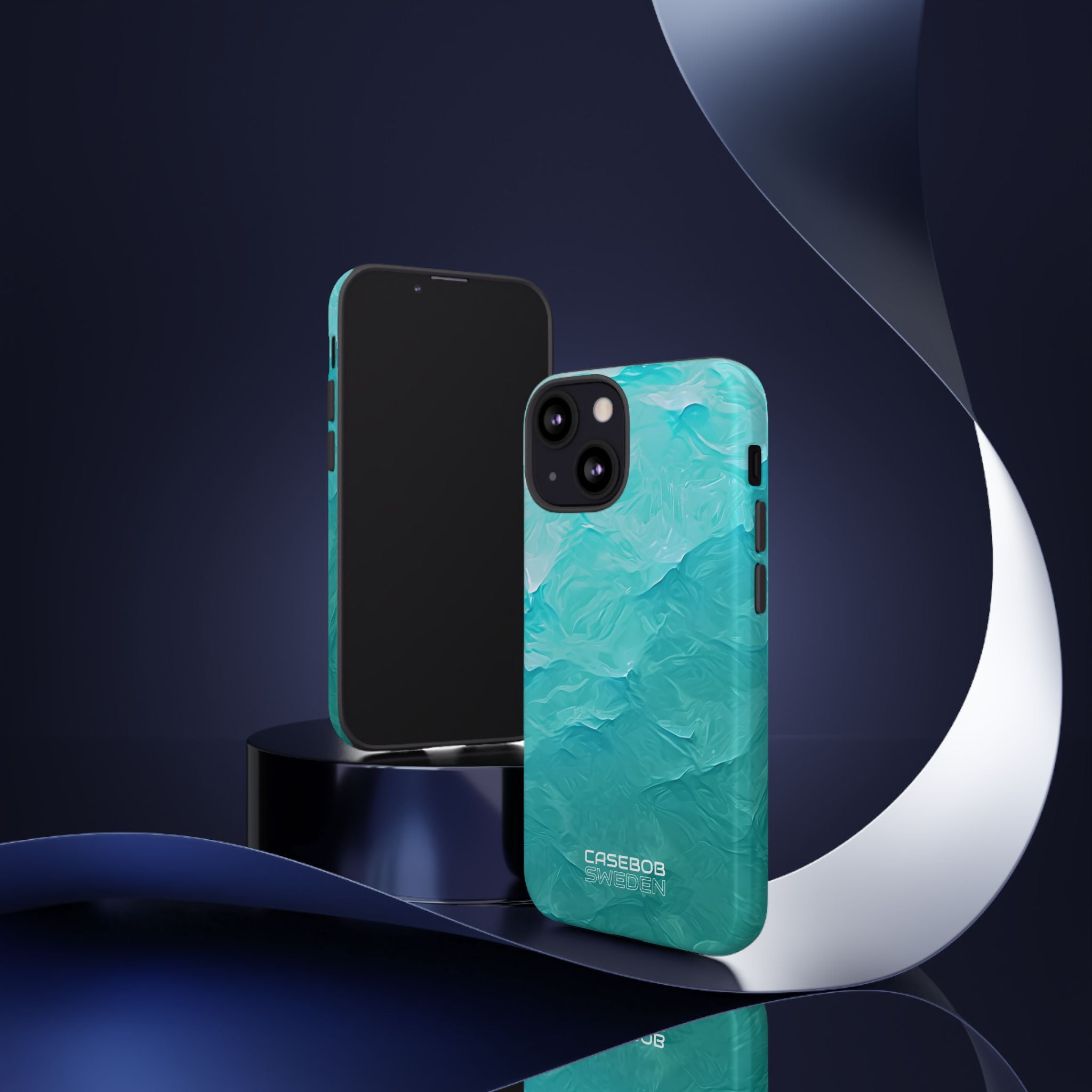 Soothing Aqua Currents iPhone 13 - Tough
