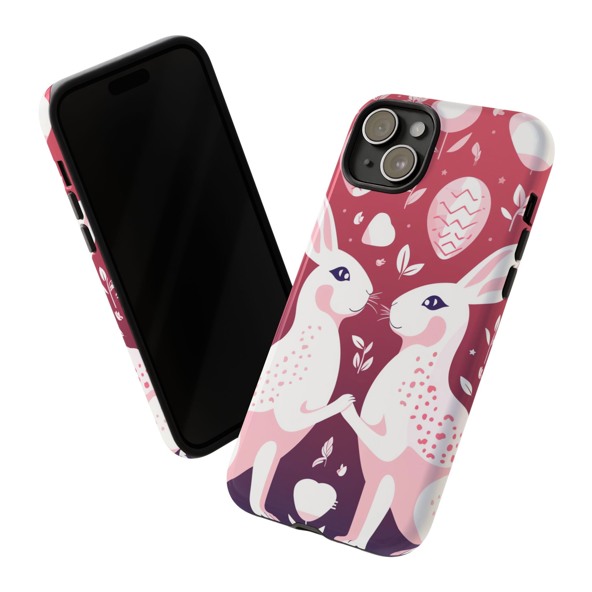 Rabbits Share Joy - iPhone Case
