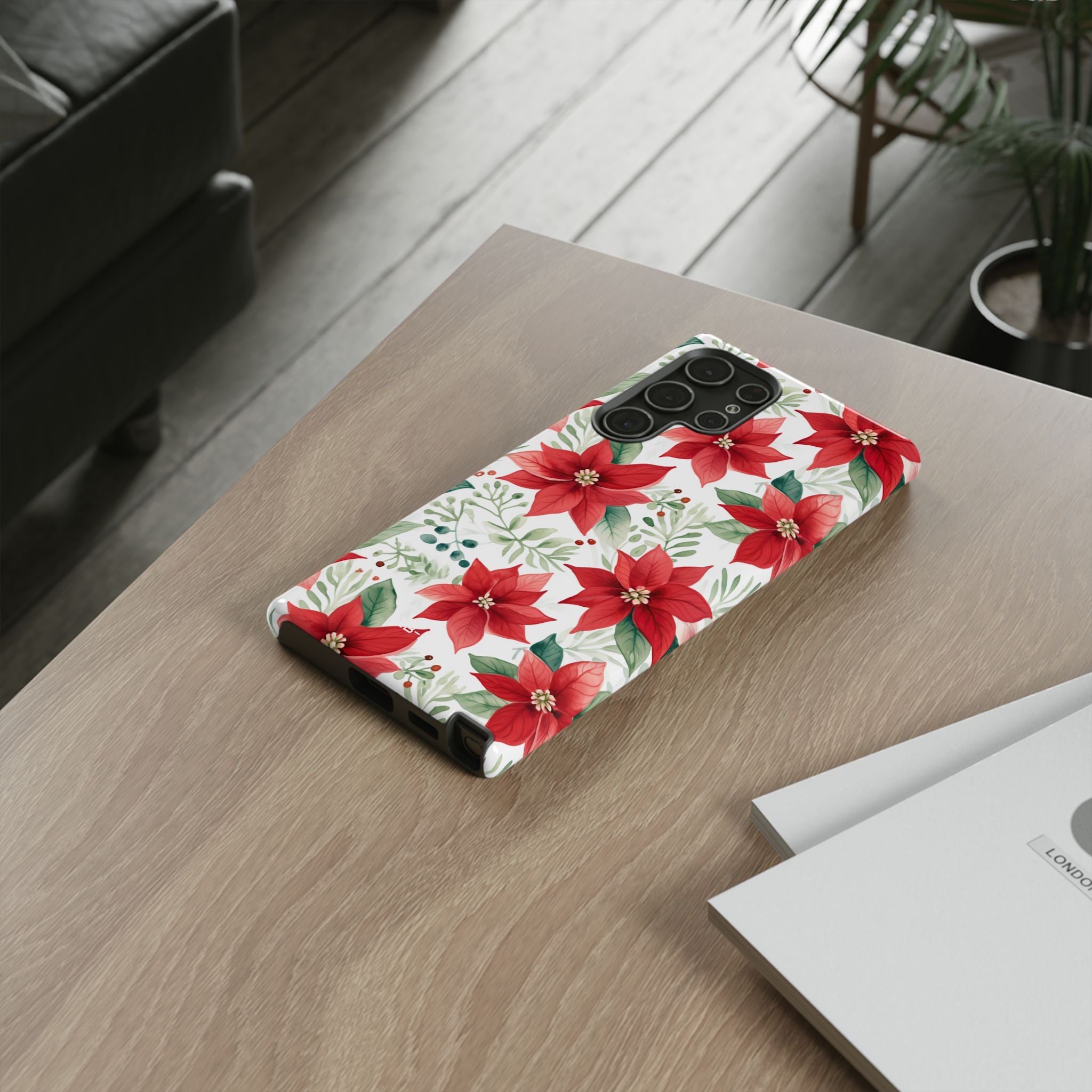 Poinsettias Bloom Bright - Samsung Case
