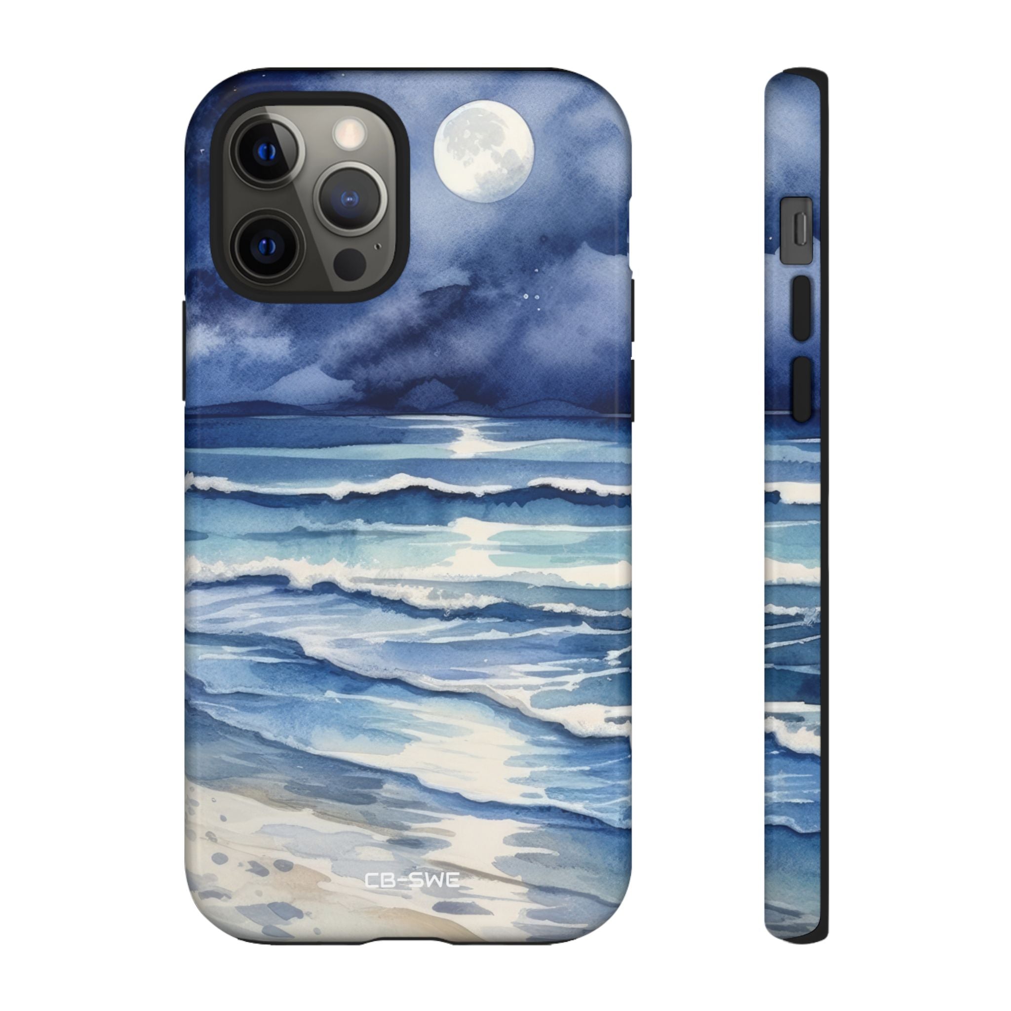 Moonlight Reflects Waves - iPhone Case