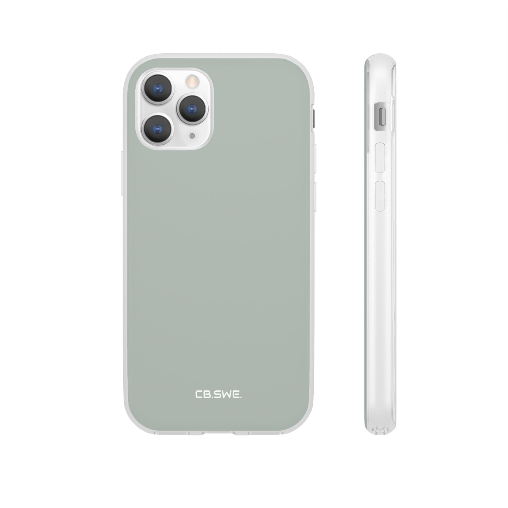 Aschgraue iPhone-Hülle – Flexi