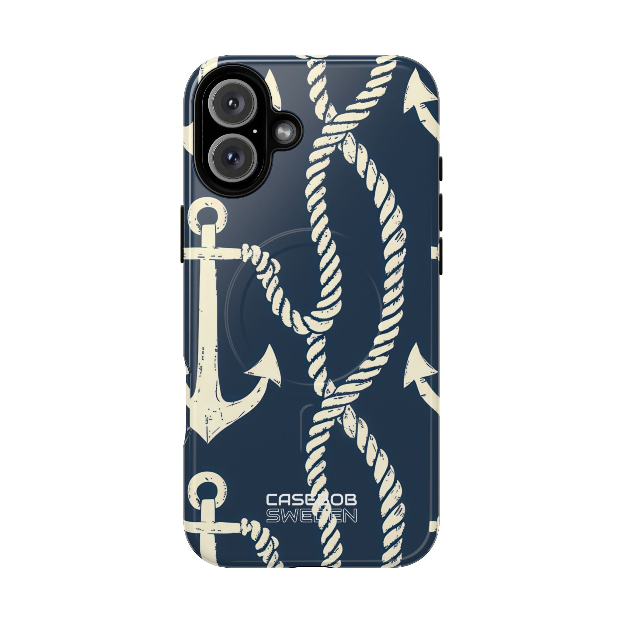 Nautical Anchors Rope iPhone 16 - Tough+