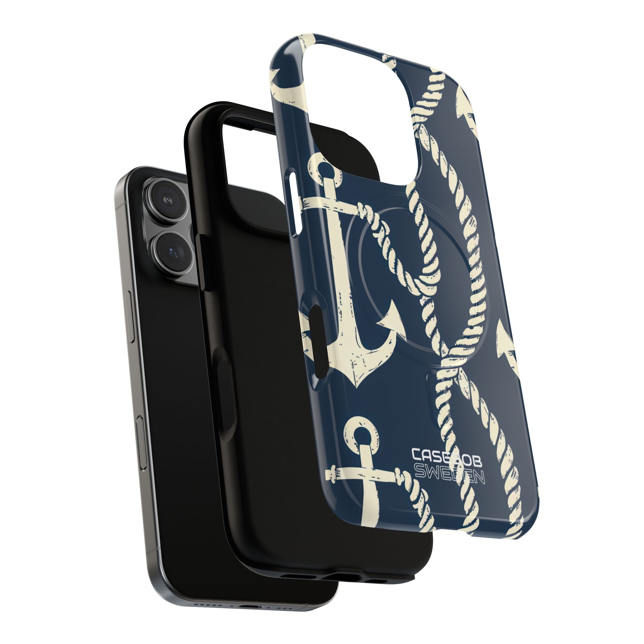 Nautical Anchors Rope iPhone 16 - Tough+
