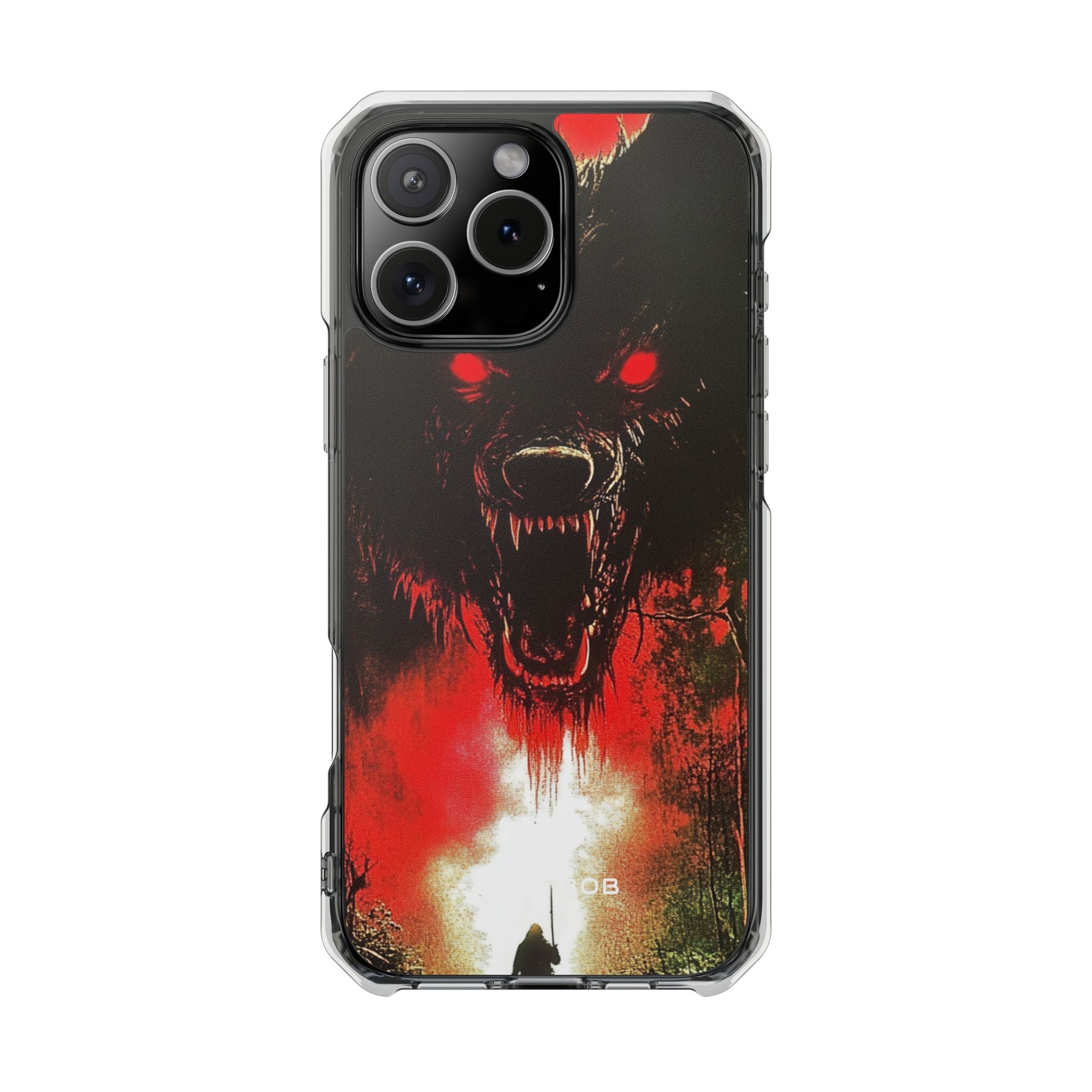 Crimson Wolf iPhone 16 Pro Max Case - Impact
