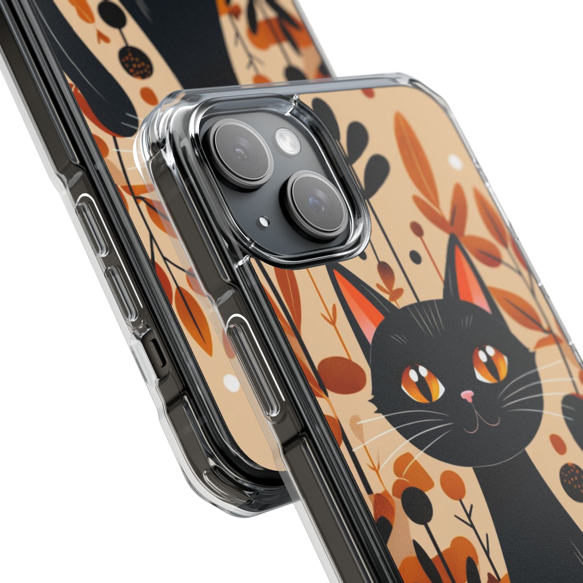 Autumnal Cat Whimsy iPhone Case - Impact