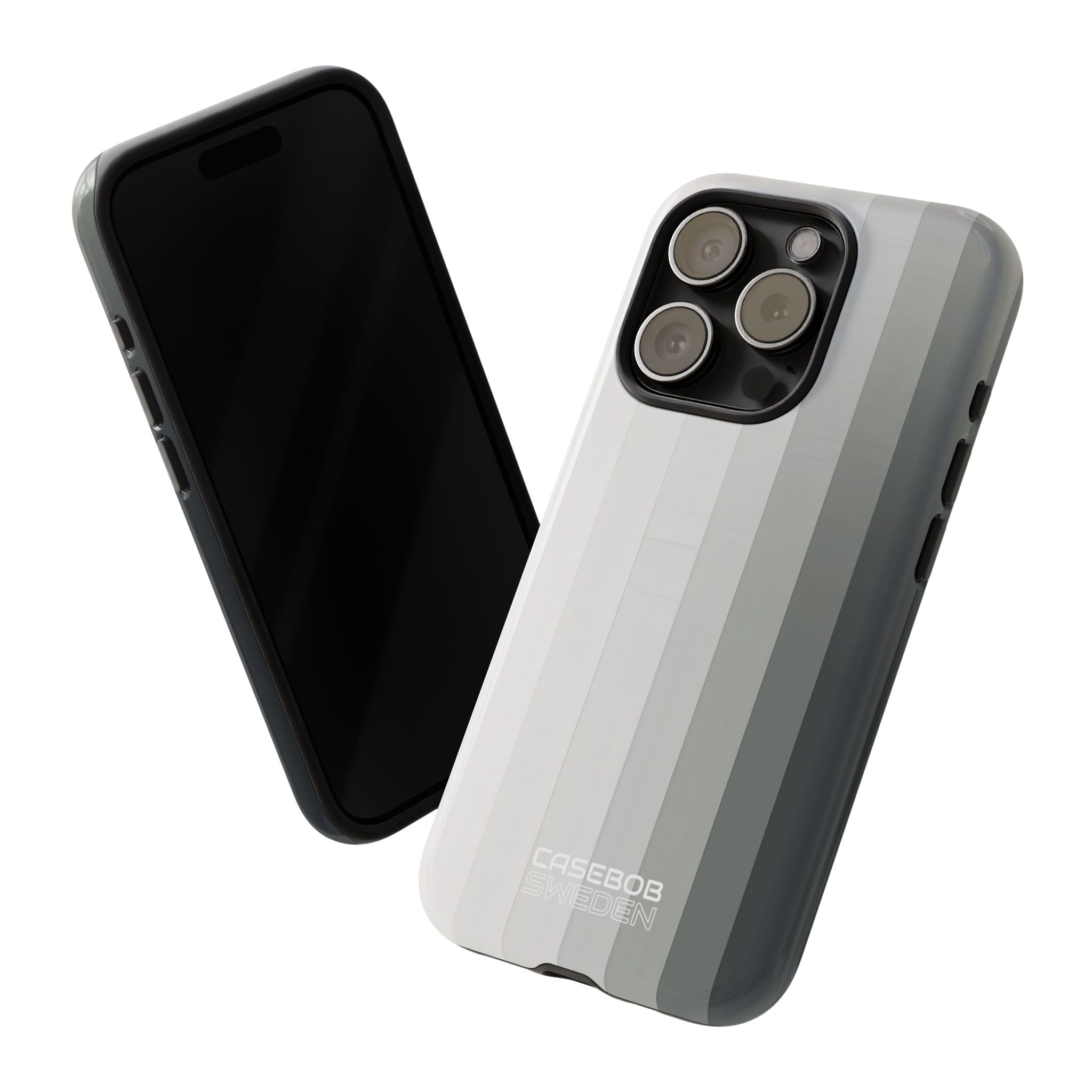 Strisce a gradiente argento iPhone 15 - Tough