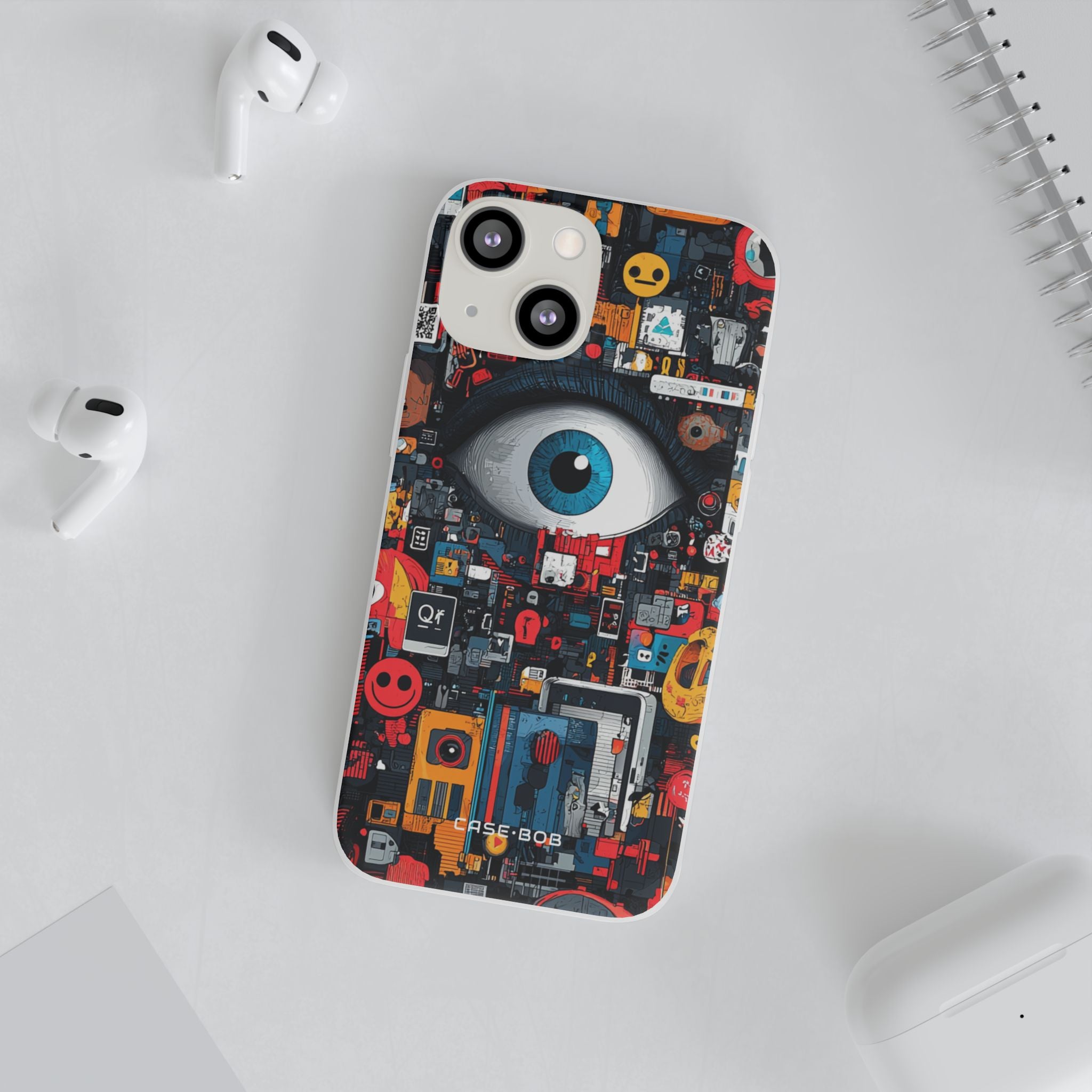 Digital Eye Blue iPhone 13 mini Case - Soft