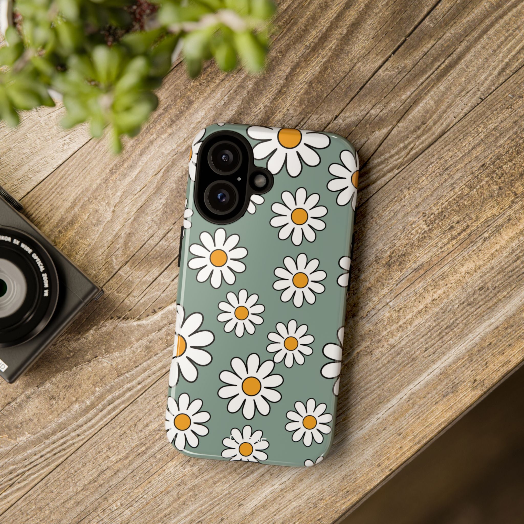 Daisies Dance Playfully - iPhone Case