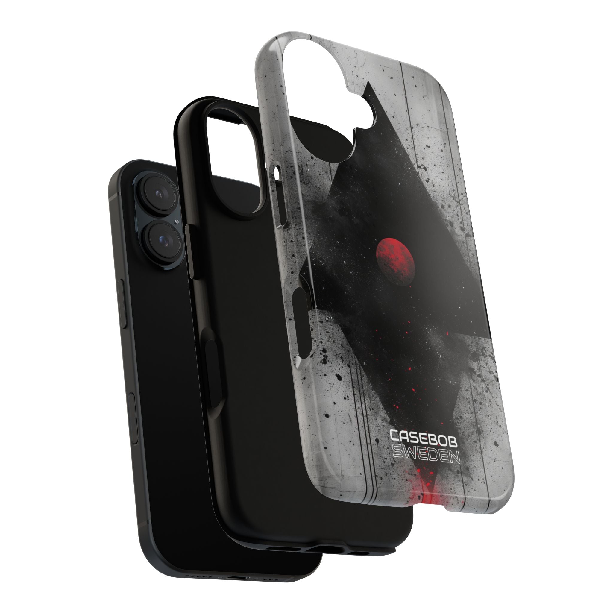 Crimson Core Geometry iPhone 16 - Tough