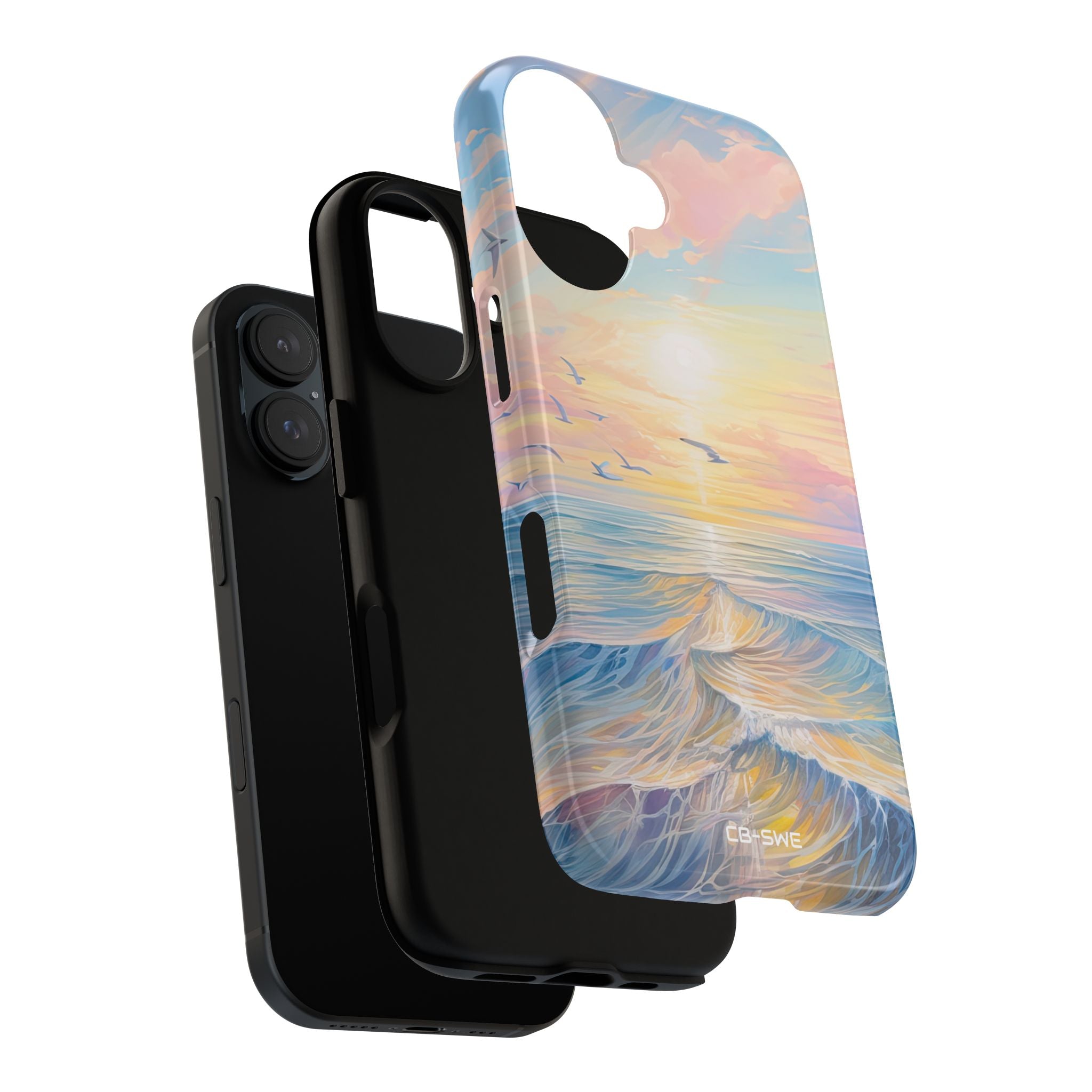 Gentle Waves Embrace - iPhone Case