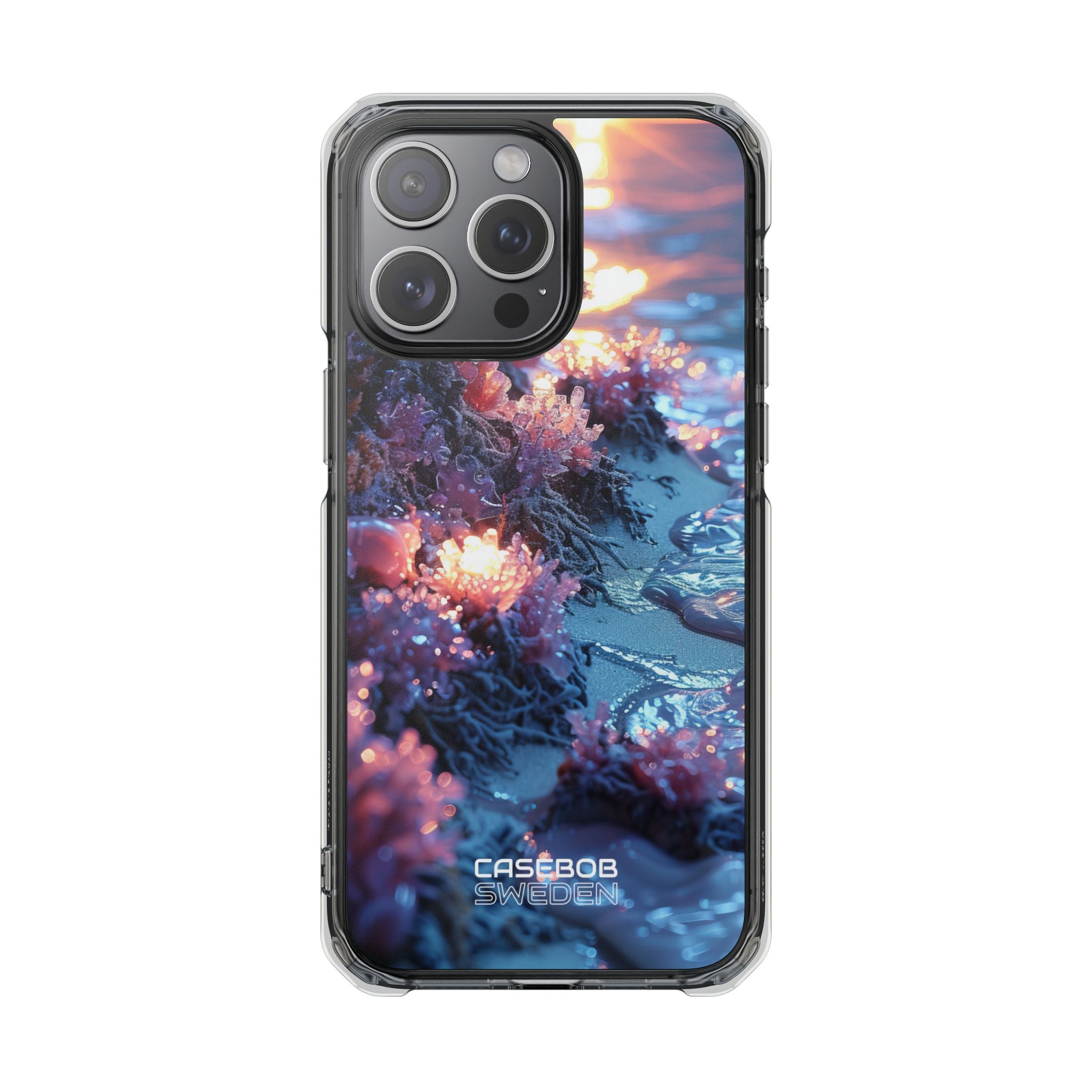 Crystal Sunset Shore iPhone 15 - Impact Clear+