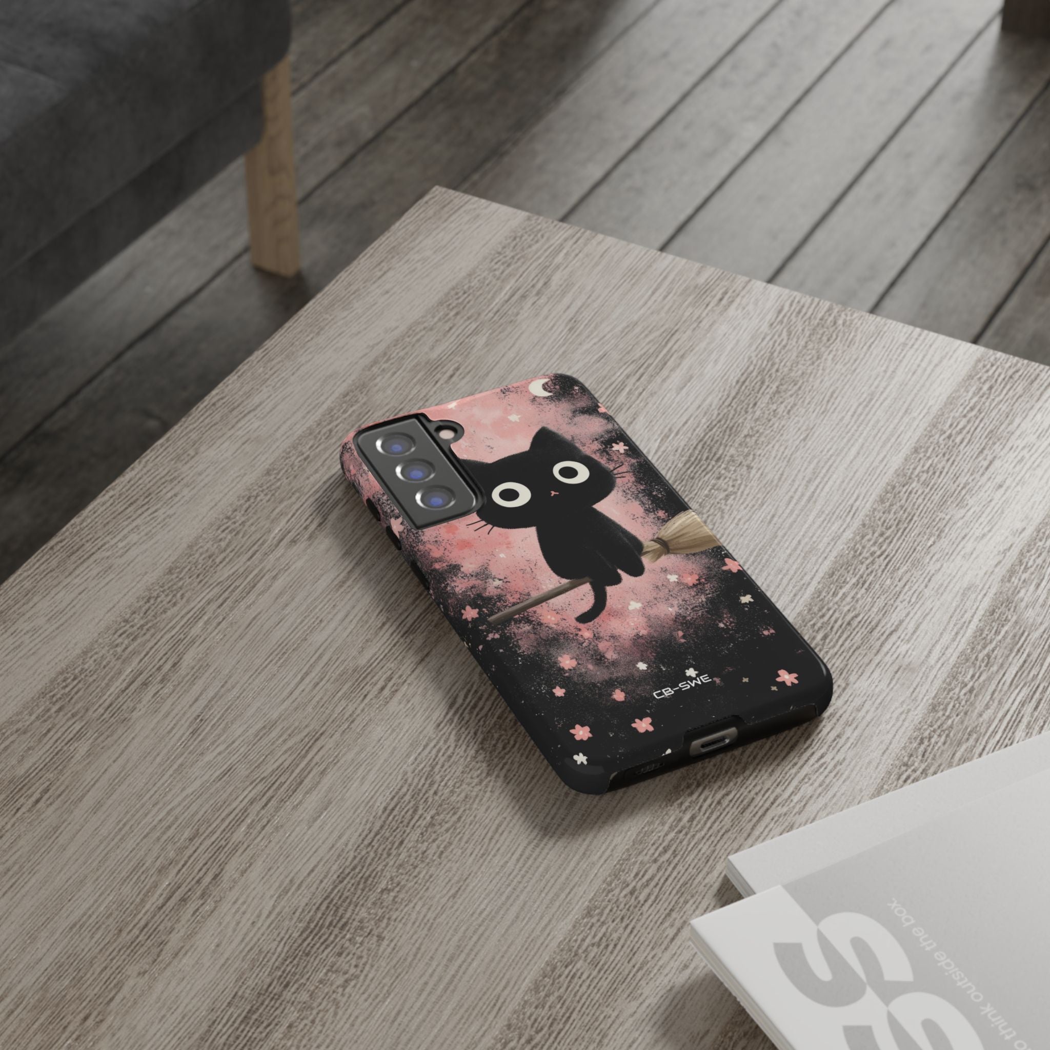 Whimsical Cat Soars - Samsung Case