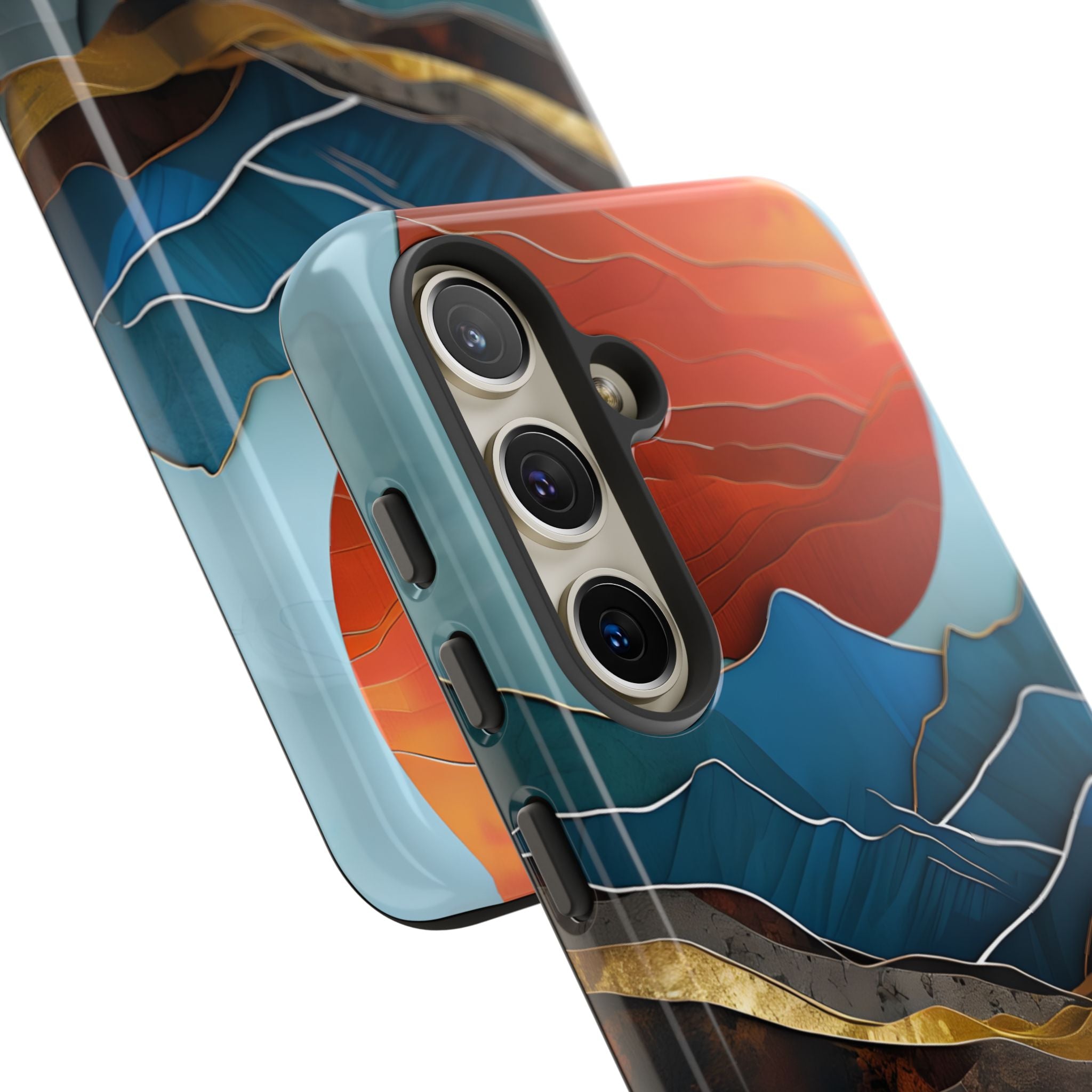 Sunset Geometry Waves - Samsung Case