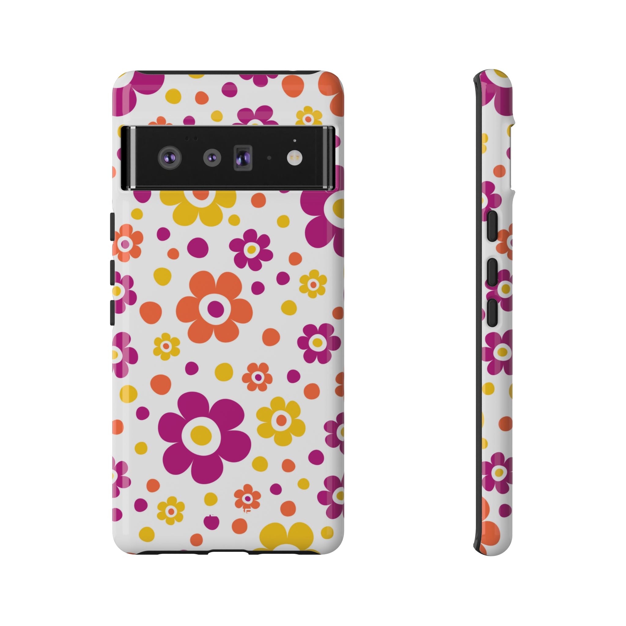 Retro Floral Playfulness - Google Pixel Case