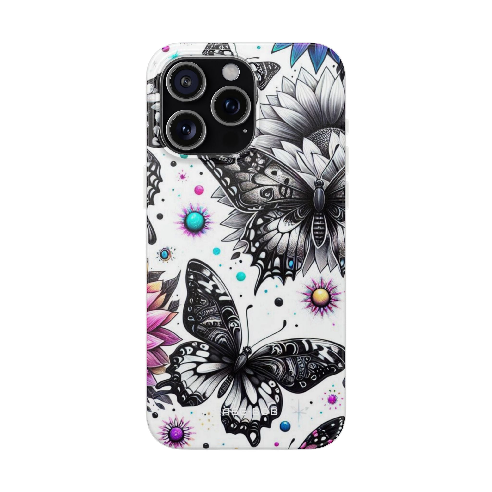 Butterfly Bloom iPhone 15 Pro Max Case - Soft