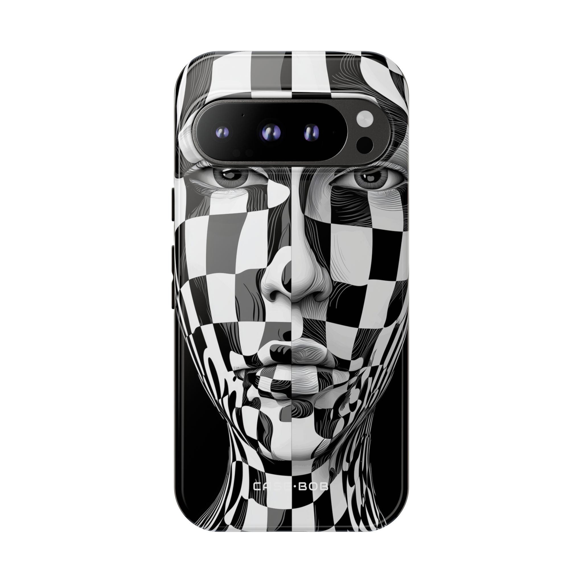 Checkered Face Google Pixel 9 Pro Case - Tough