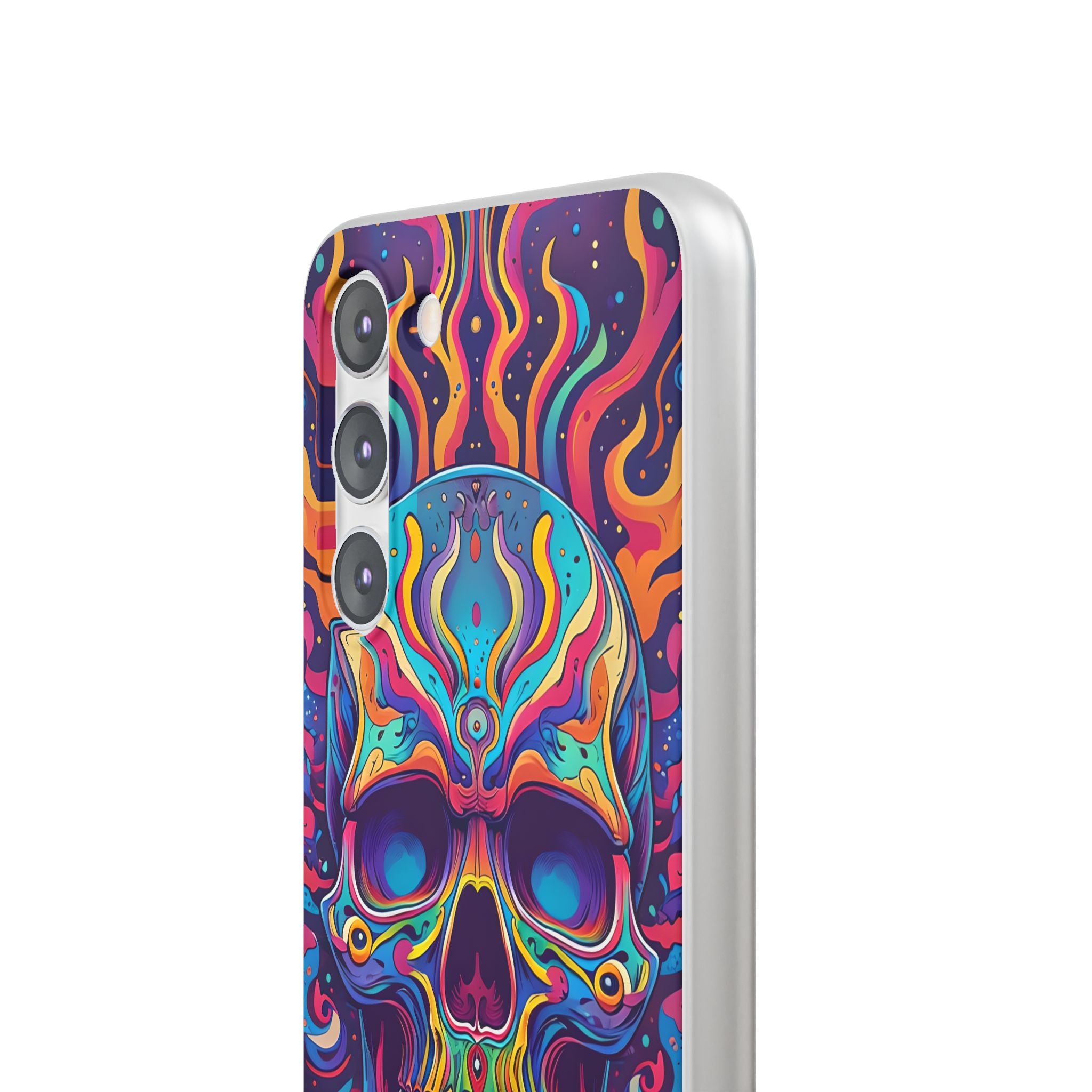 Flaming Skull Samsung S23 Plus Case - Soft