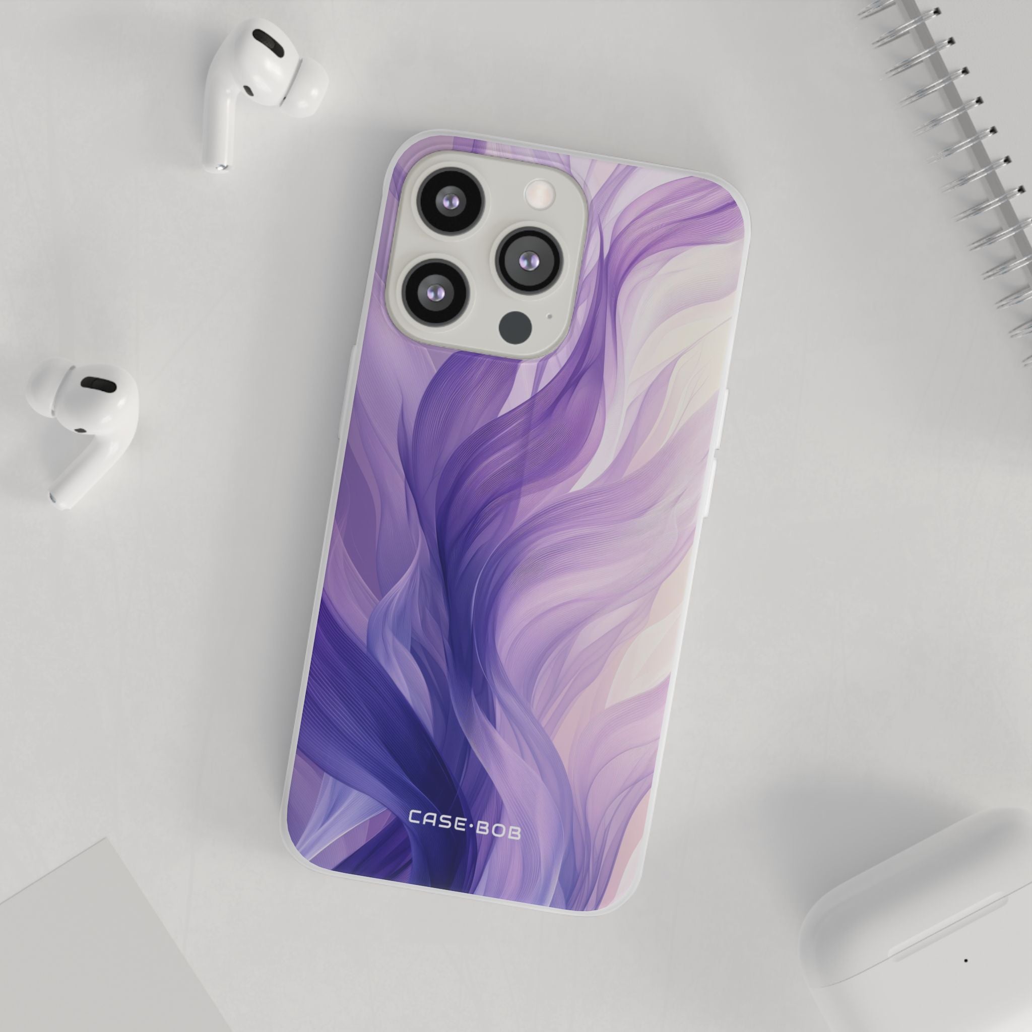 Purple Ribbon Waves iPhone 13 Pro - Soft