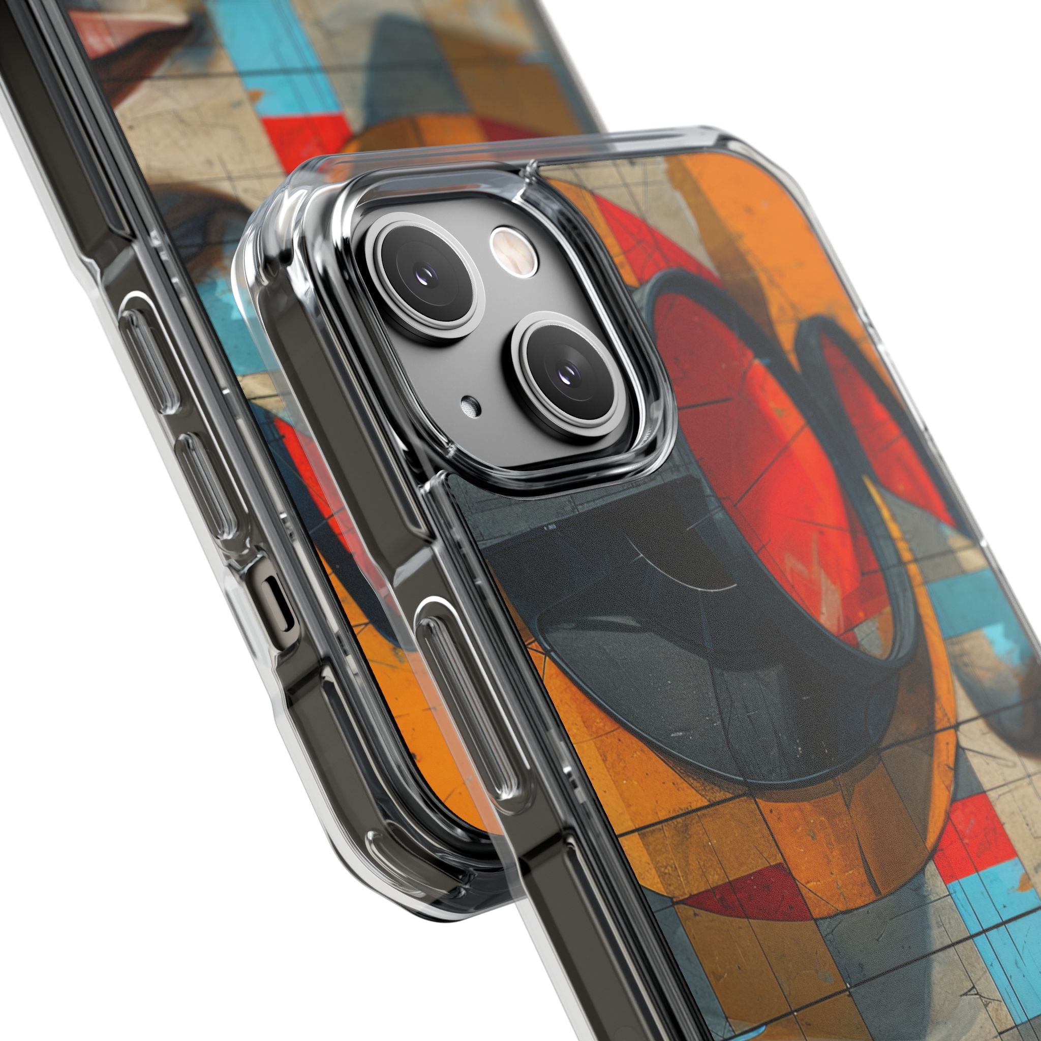 Futuristische Cubistische Visies iPhone 14 - Impact Clear+