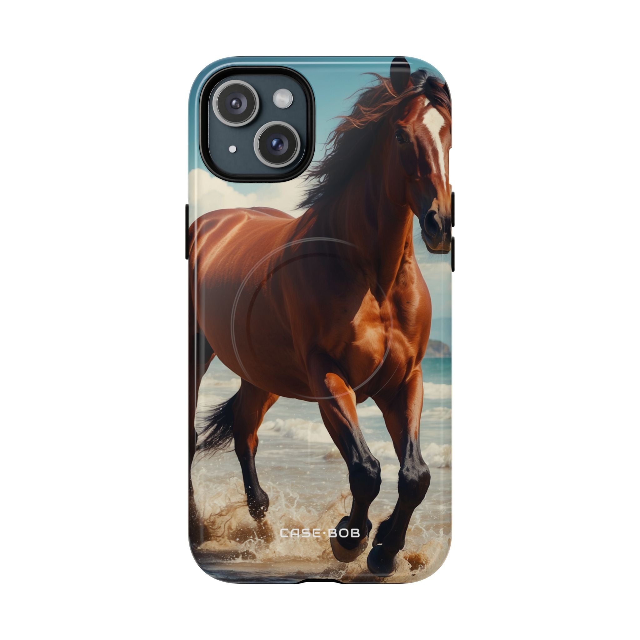 Blazing Horse iPhone 15 Plus Case - Tough+