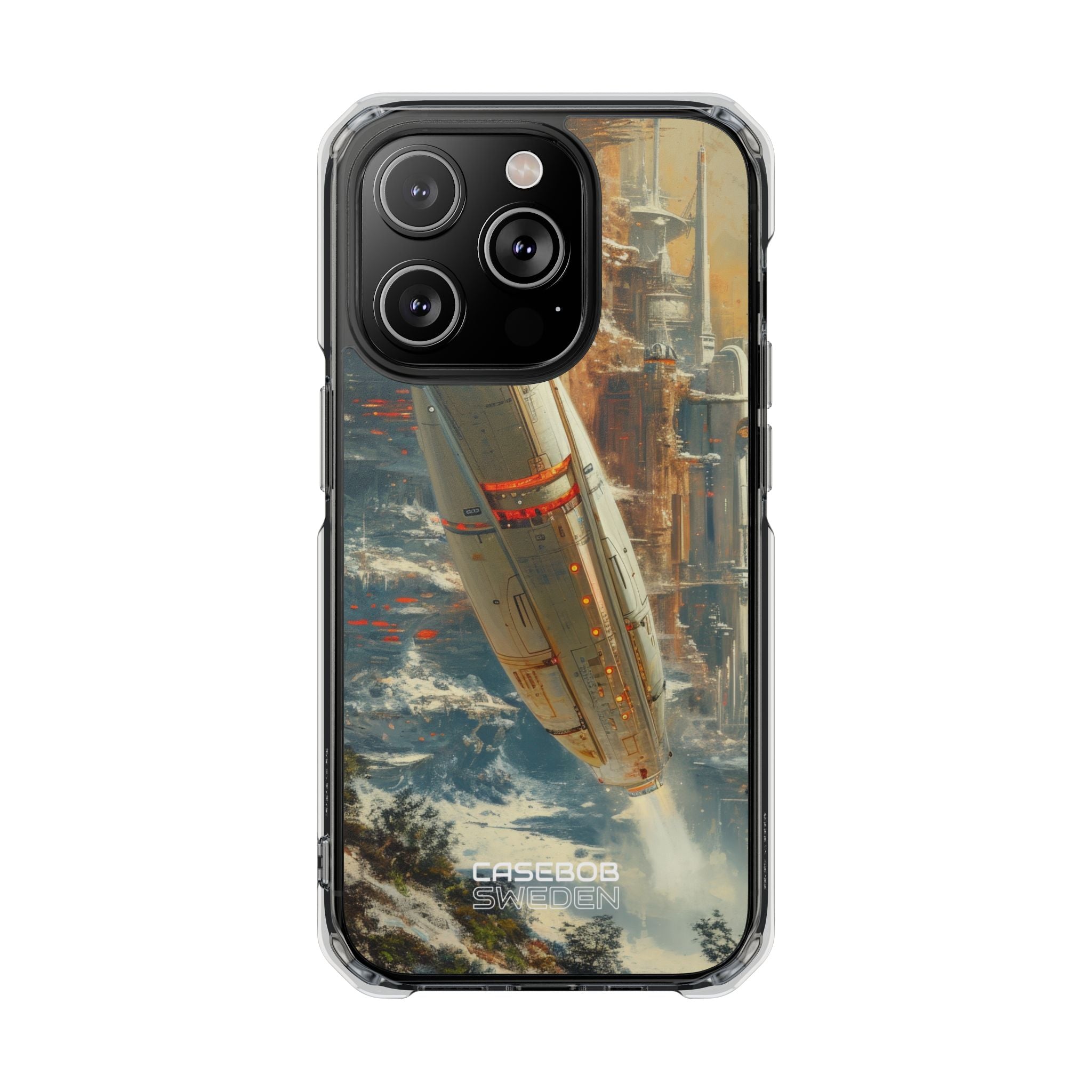 Futuristic Forest Voyage iPhone 14 - Impact Clear+