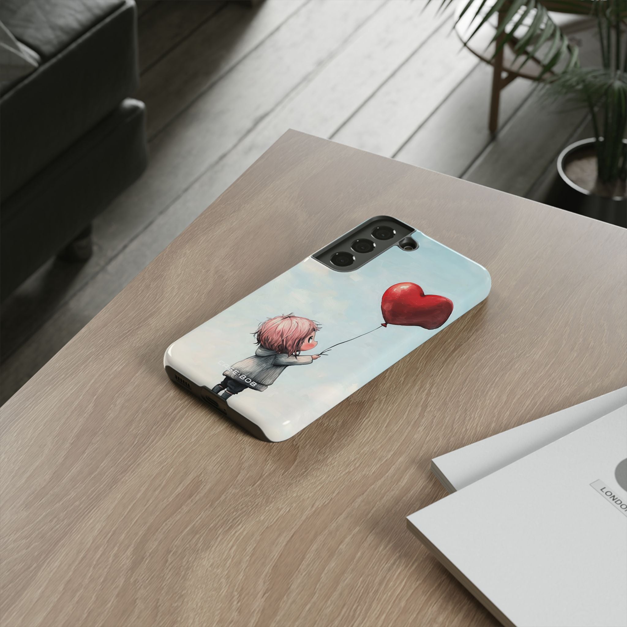 Heart Balloon Glow Samsung S22 Case - Tough