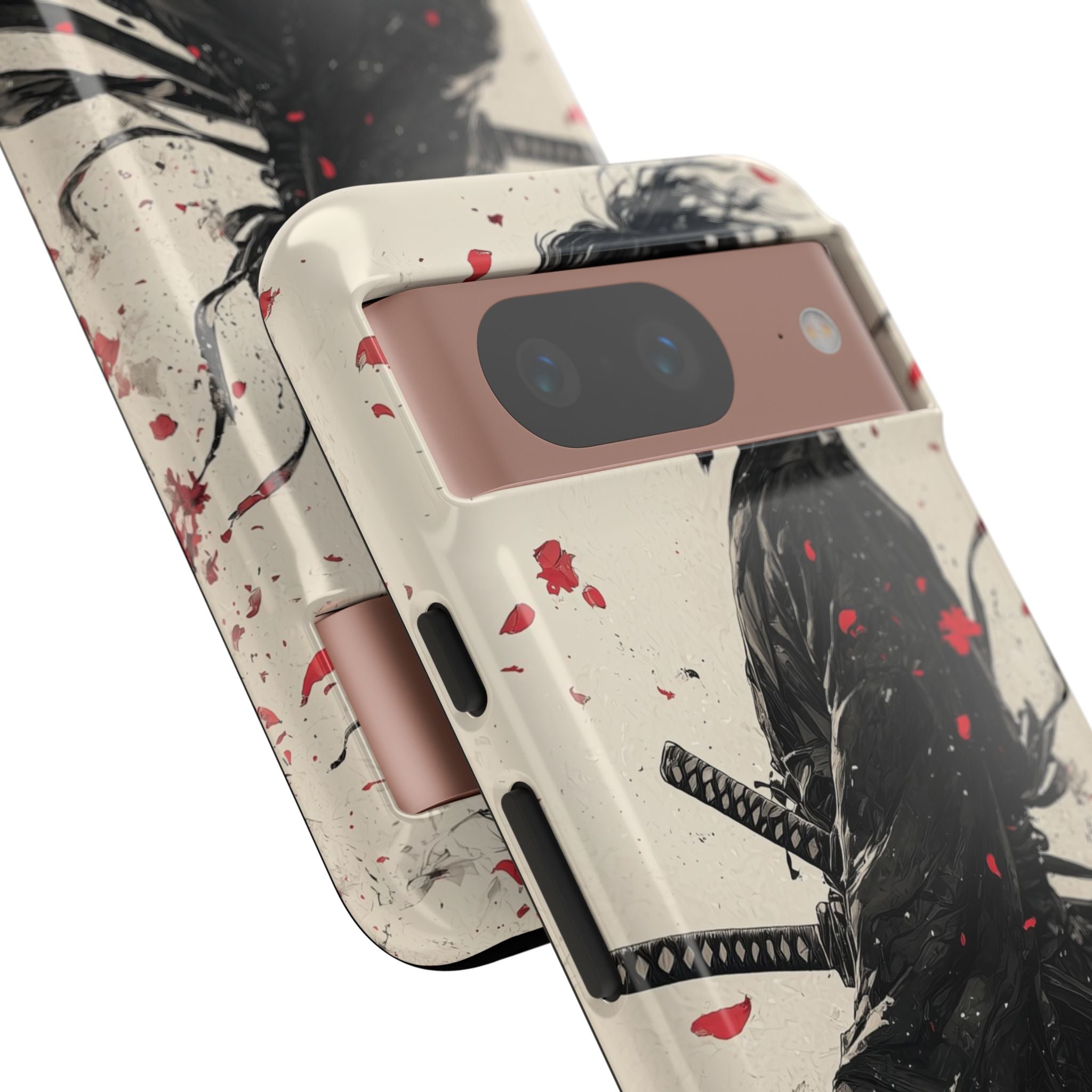 Falling Samurai Petals - Google Pixel Case
