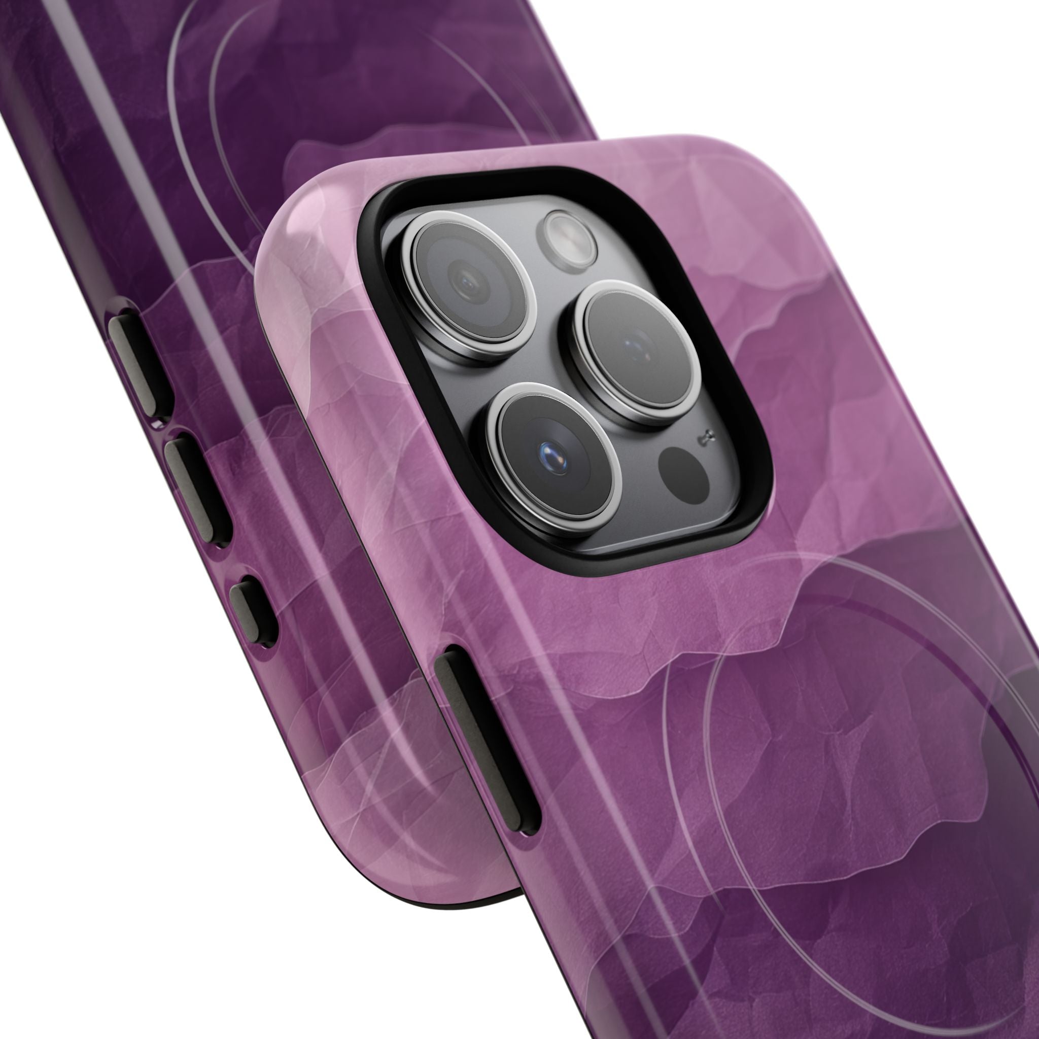 Purple Wave Layers iPhone 15 Pro Case - Tough+