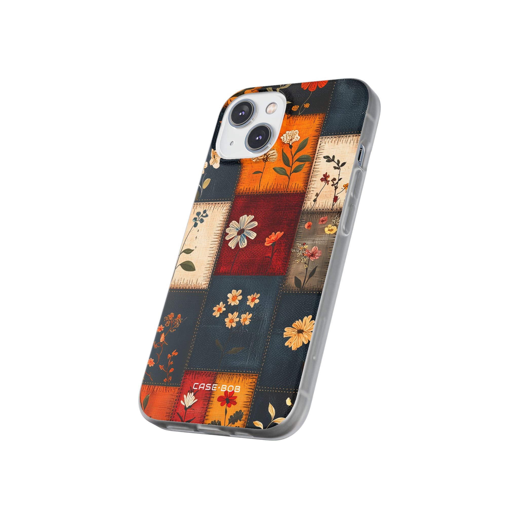Patchwork Blooms iPhone 14 Case - Soft