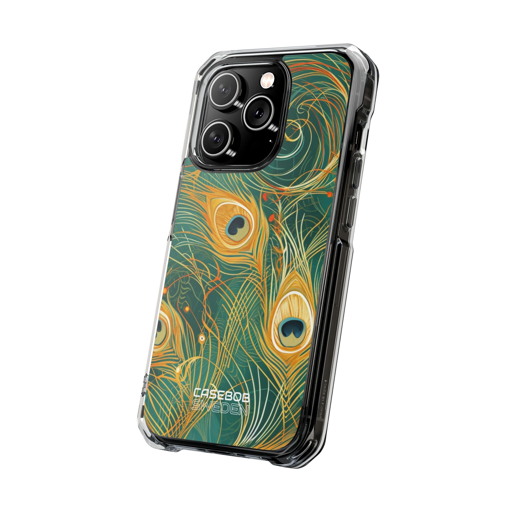 Vibrant Peacock Whirl iPhone 14 - Impact Clear+