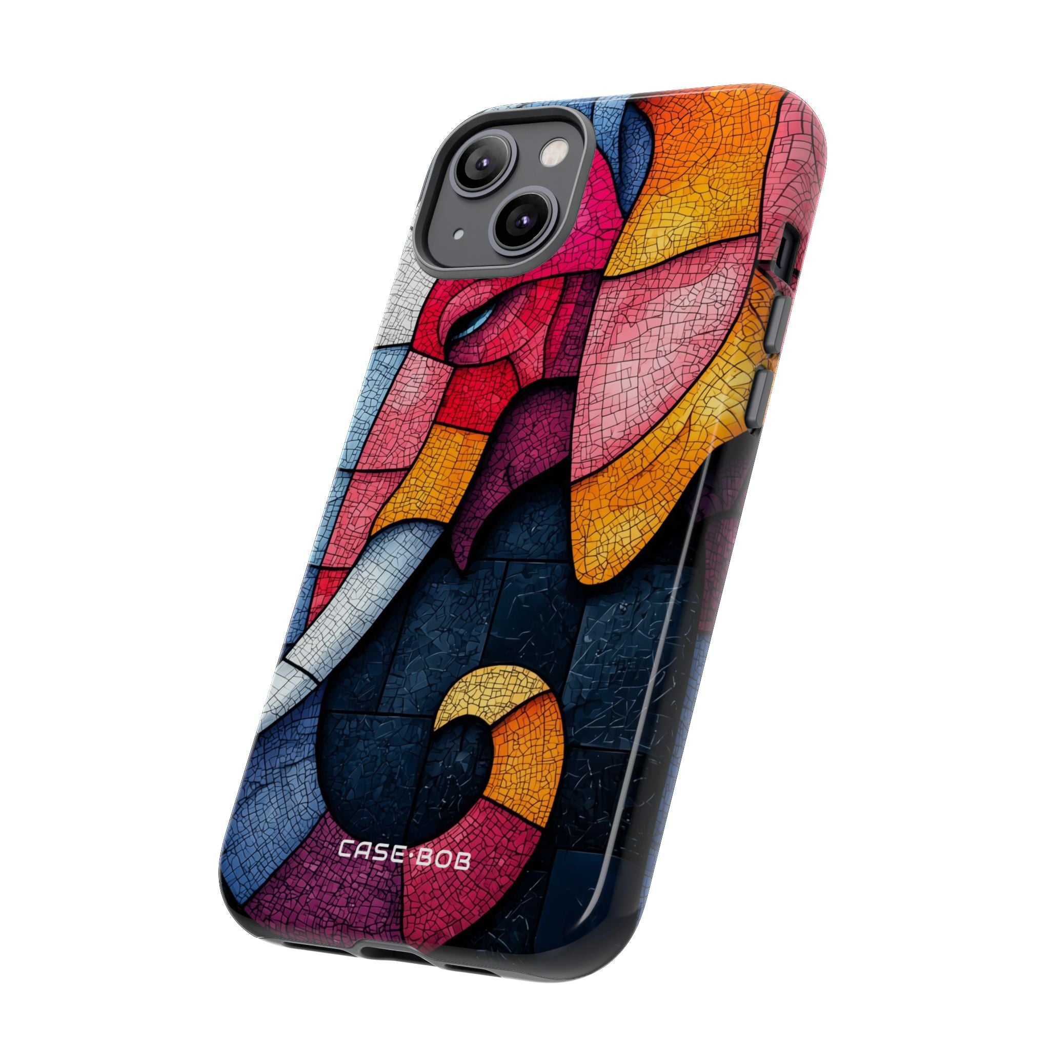 Elephant Mosaic iPhone 14 Plus Case - Tough