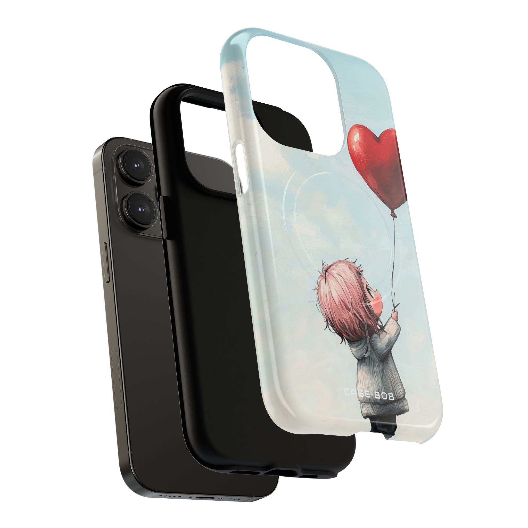 Heart Balloon Glow iPhone 14 Pro Case - Tough+