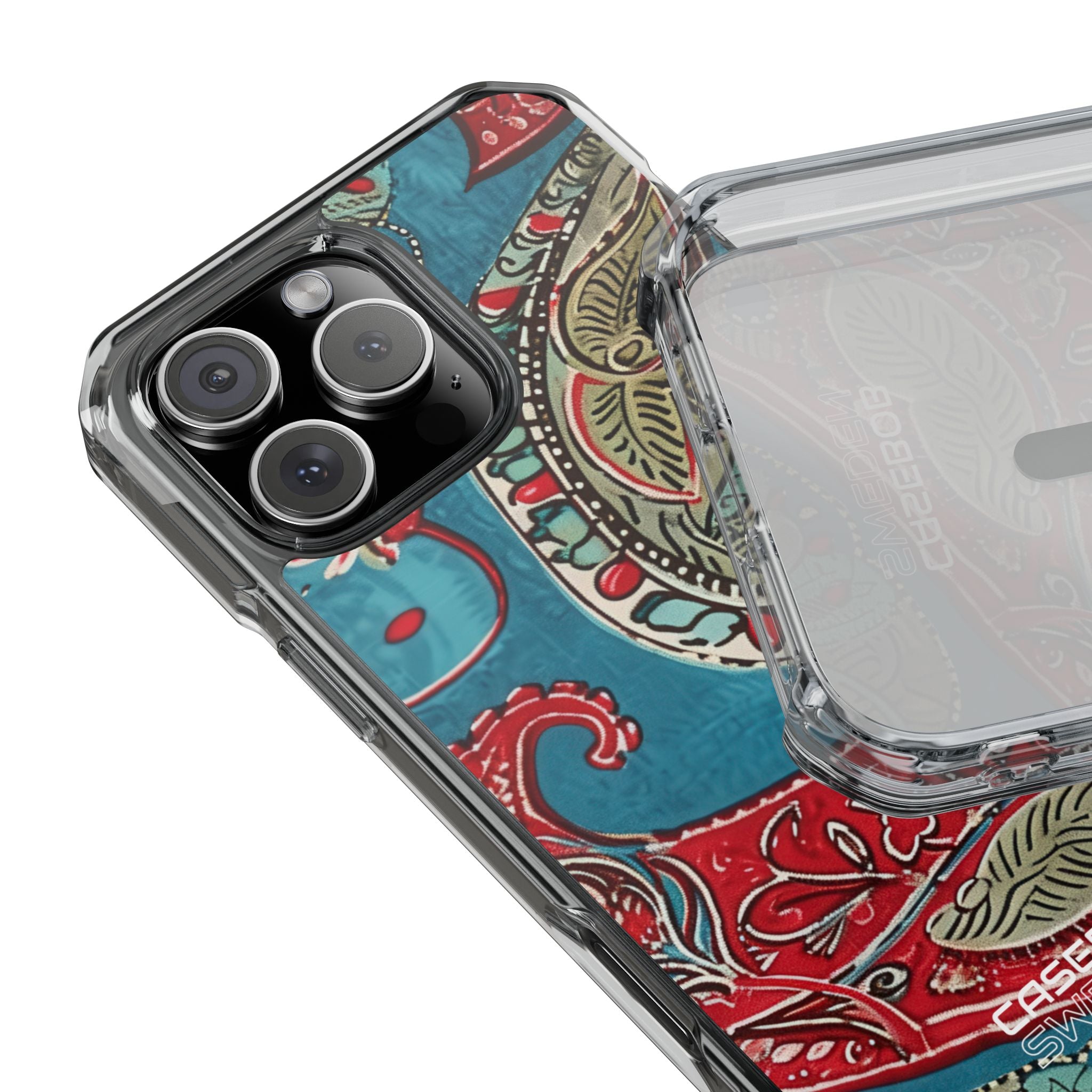 Paisley Floral Fusion iPhone 16 - Impact Clear+