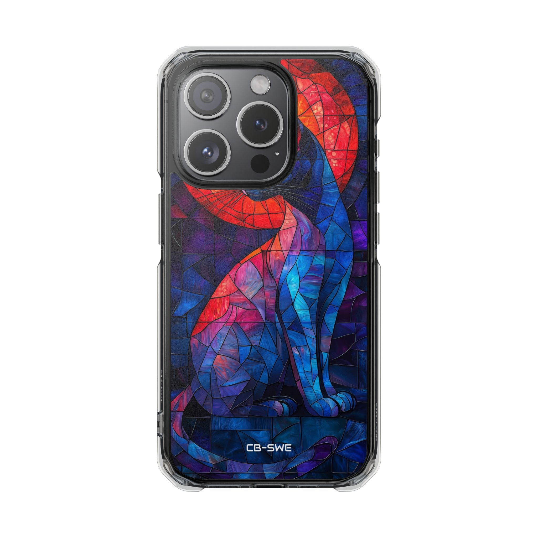Cat Silhouettes Glow iPhone Case - Impact