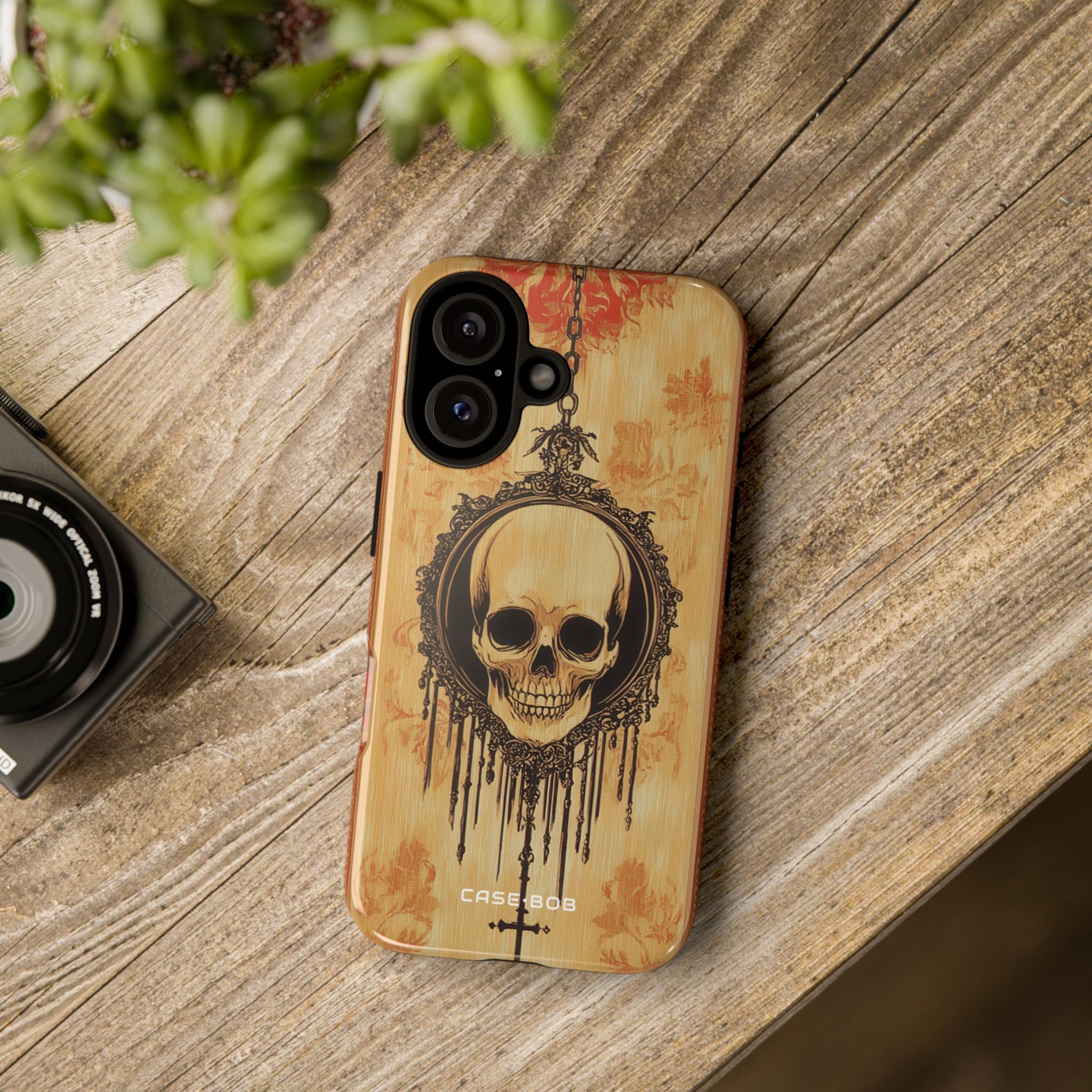 Skull Pendant iPhone 16 Case - Tough