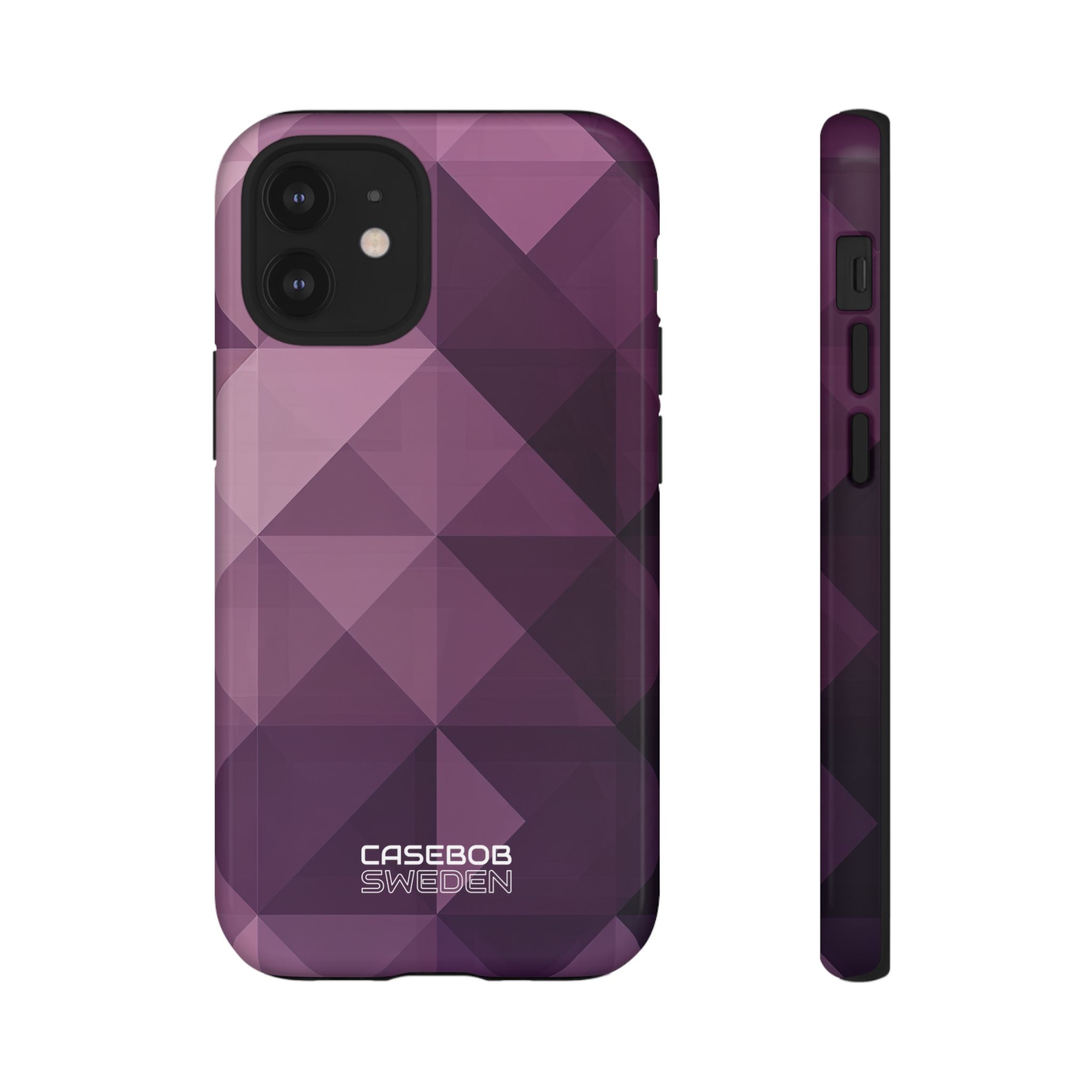 Purple Geometric Mosaic iPhone 12 - Tough