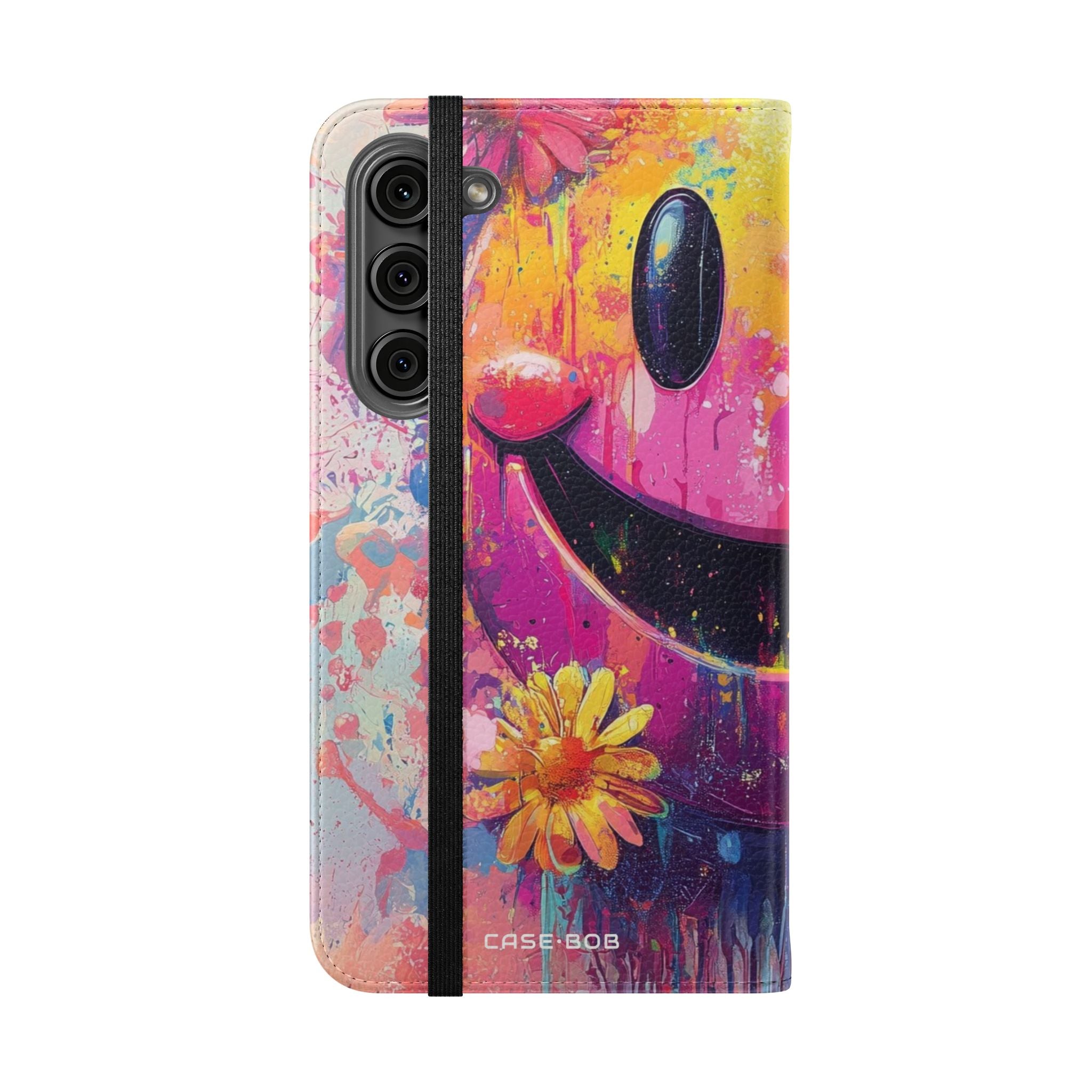 Smiley Bloom Drip - Samsung S23+ Case - Wallet