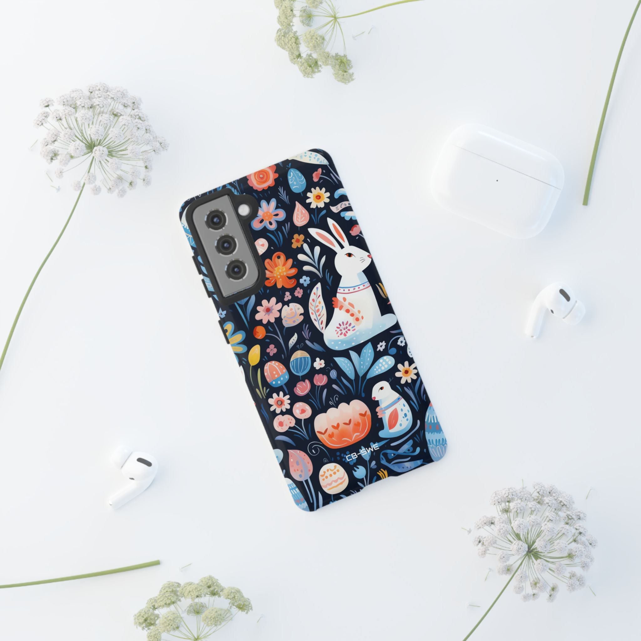 Bunnies Play Among Flowers - Samsung Case