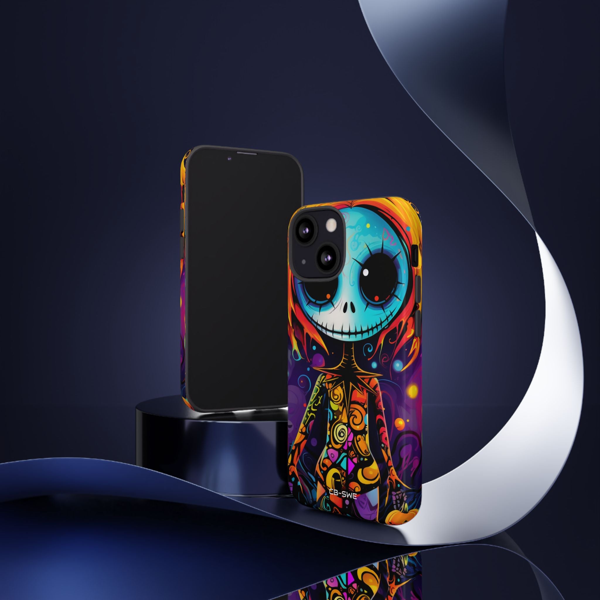 Skeletal Figure Laughs - iPhone Case