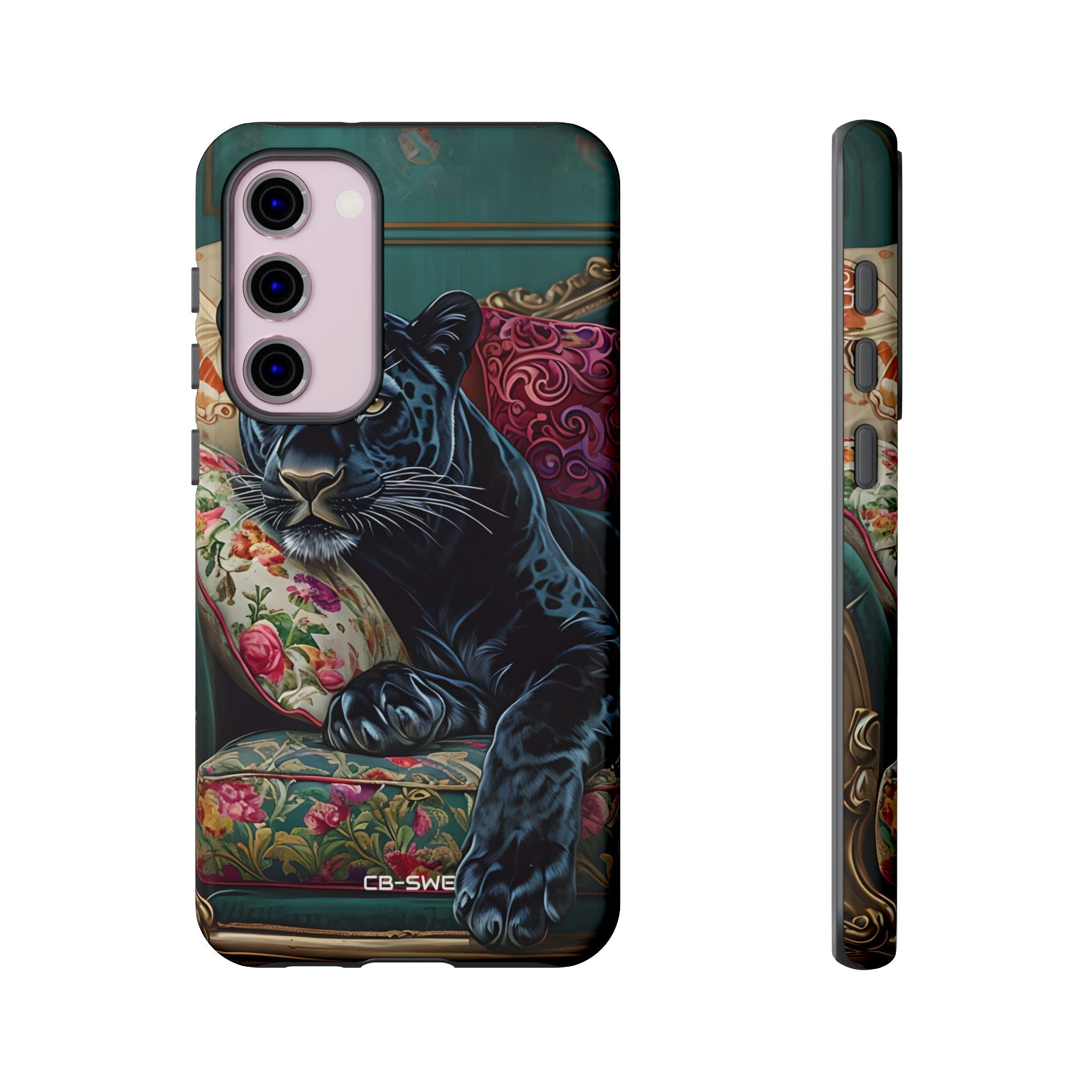 Panther on Vintage Chaise - Samsung Case