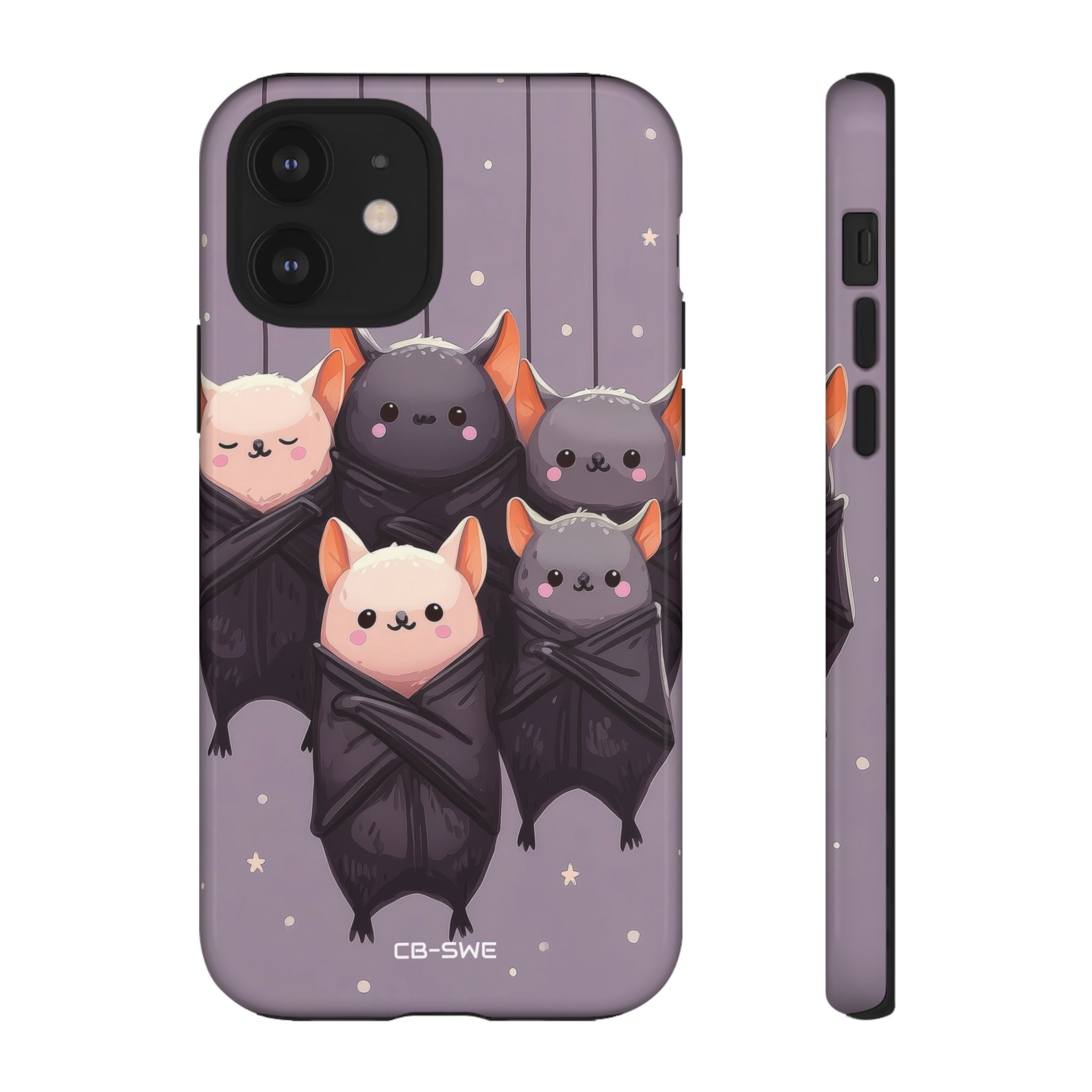 Playful Bats Hang - iPhone Case