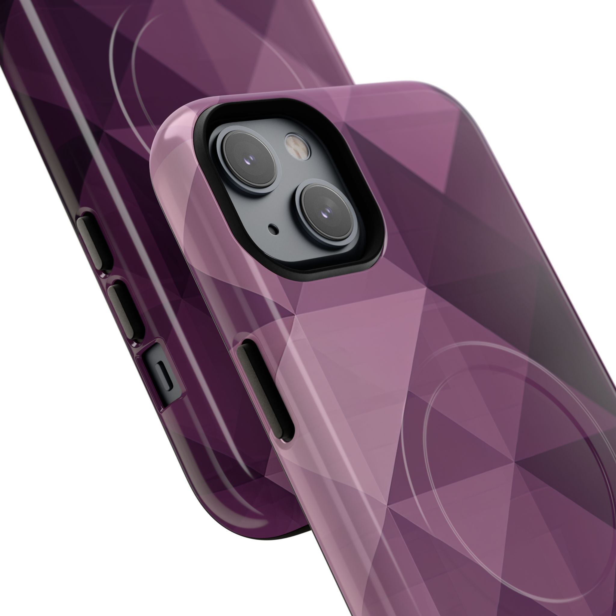 Paarse geometrische mozaïek iPhone 14 - Tough+