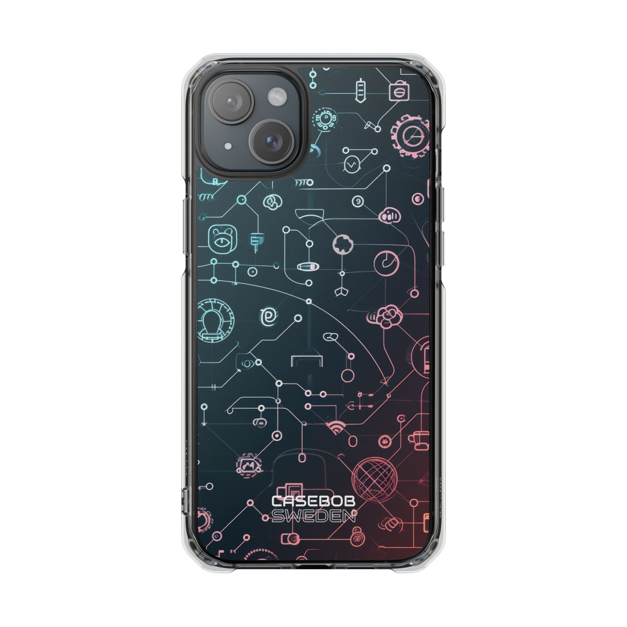 Digital Circuit Flow iPhone 15 - Impact Clear+