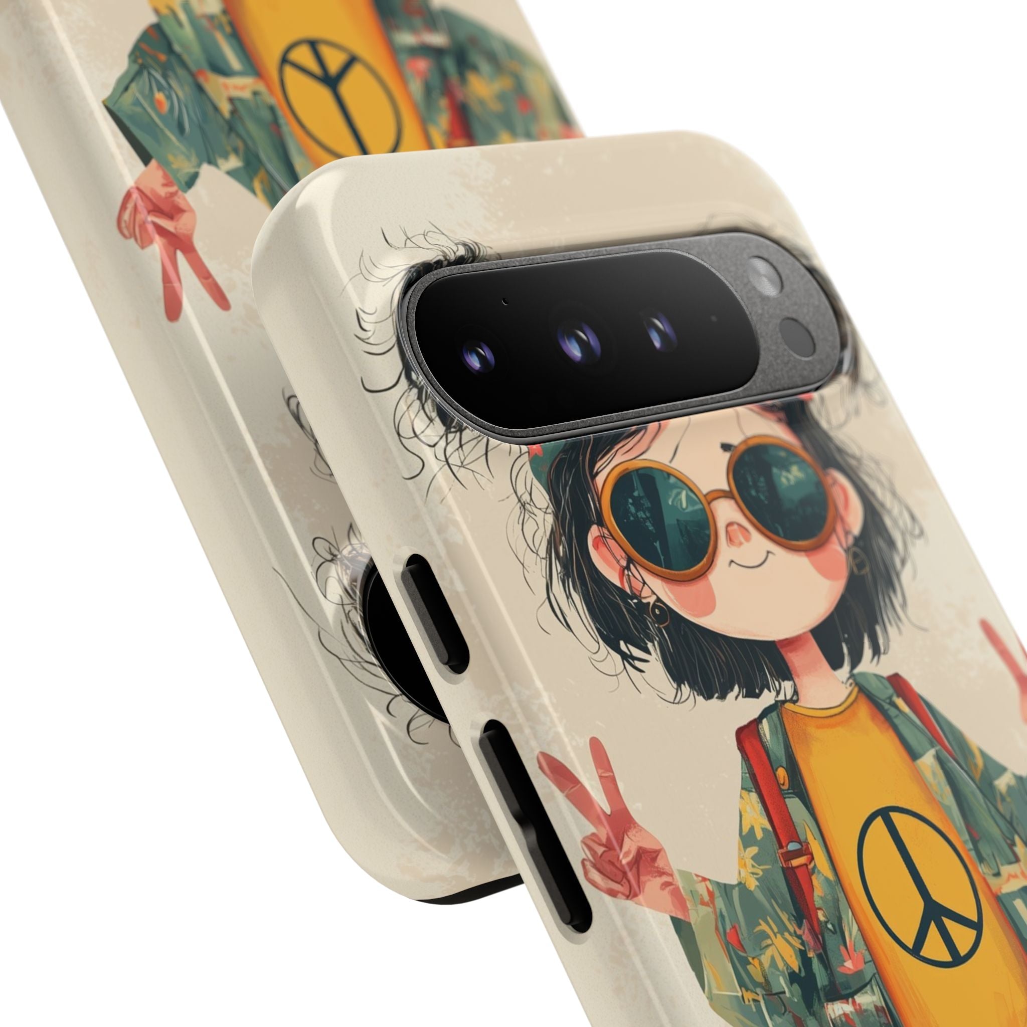 Peace Pigtails Google Pixel 9 Pro XL Case - Tough