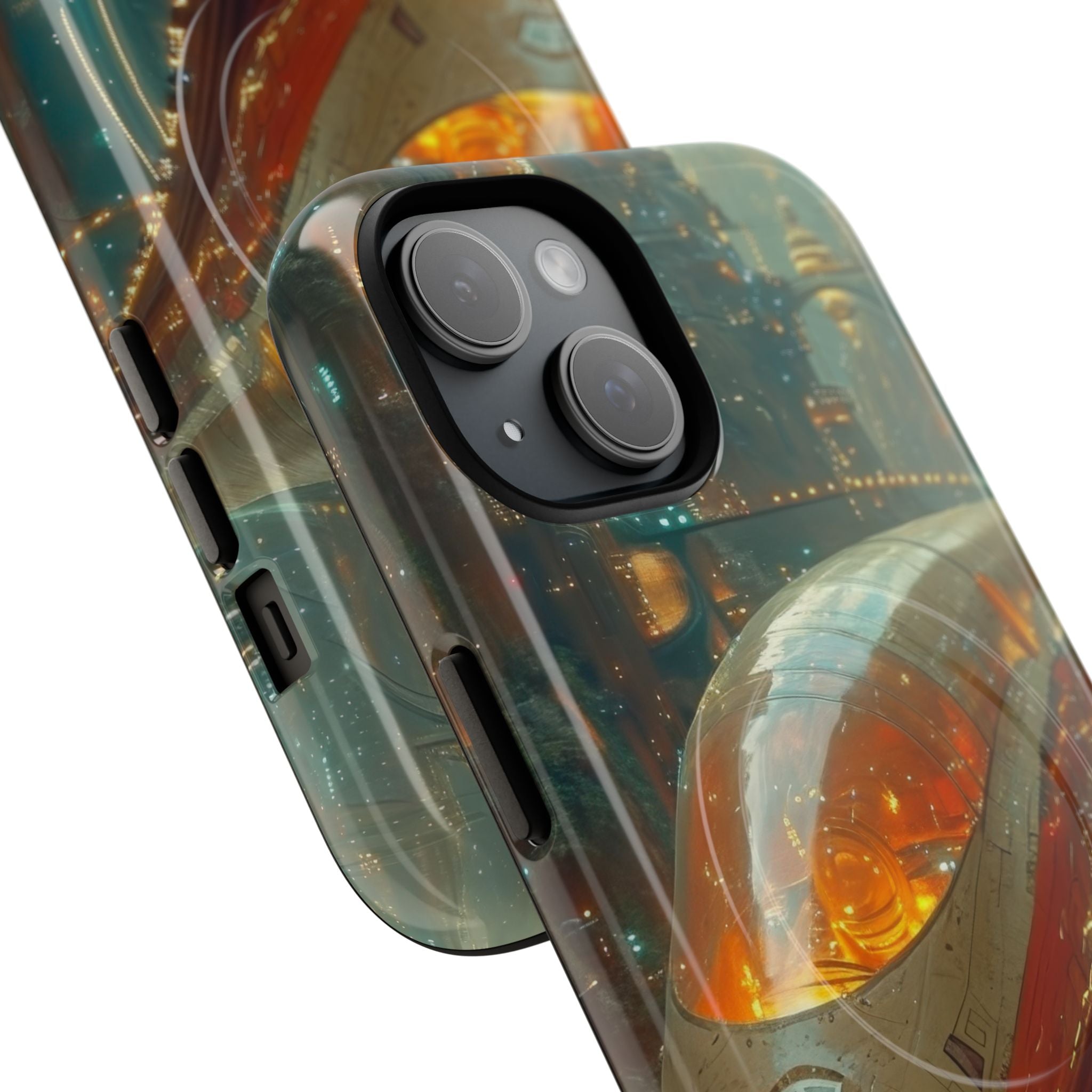 Futuristic Train Odyssey iPhone 15 - Tough+